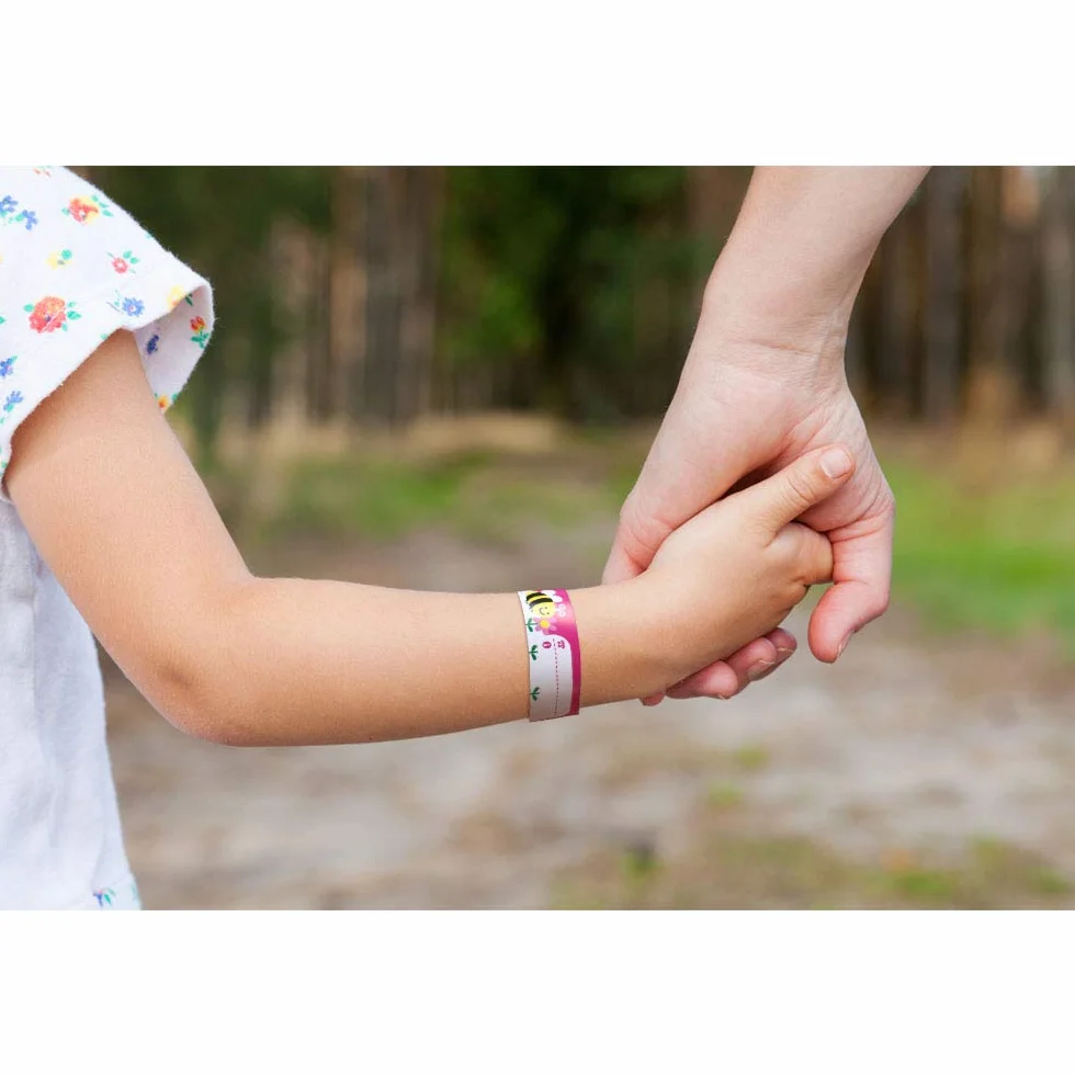 Vicloon Braccialetti Sicurezza Bambini 12 Pezzi Identificativi Penna Non Sbiadita Anti Perso Impermeabile Riutilizzabile