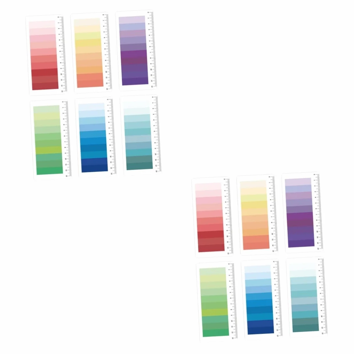 12 Set Linguette Adesive Colorate per Libri Indicatori Riposizionabili e Scrivibili per Studio e Ufficio Foglietti per Organizzazione