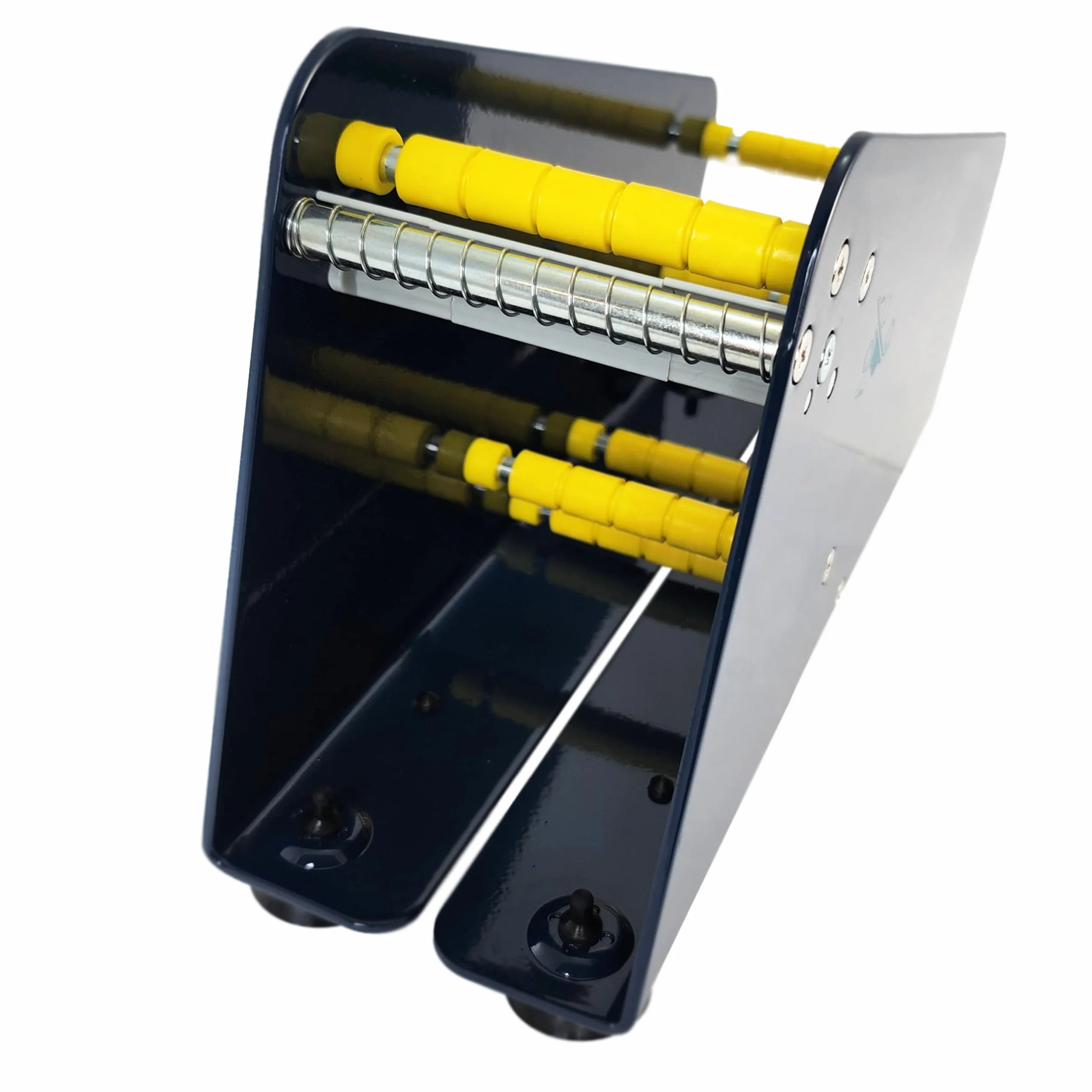 Dispenser manuale per etichette adesive in metallo 75 mm distributore da tavolo