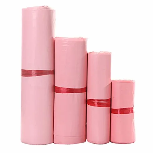 Buste Spedizione 50pcs Mailer Rosa corriere Traslucido corriere Borse da imballaggio Lettera Forniture Bags a Prova di Acqua Materiale Busta Mailer Postal Mailing Buste per Spedizioni