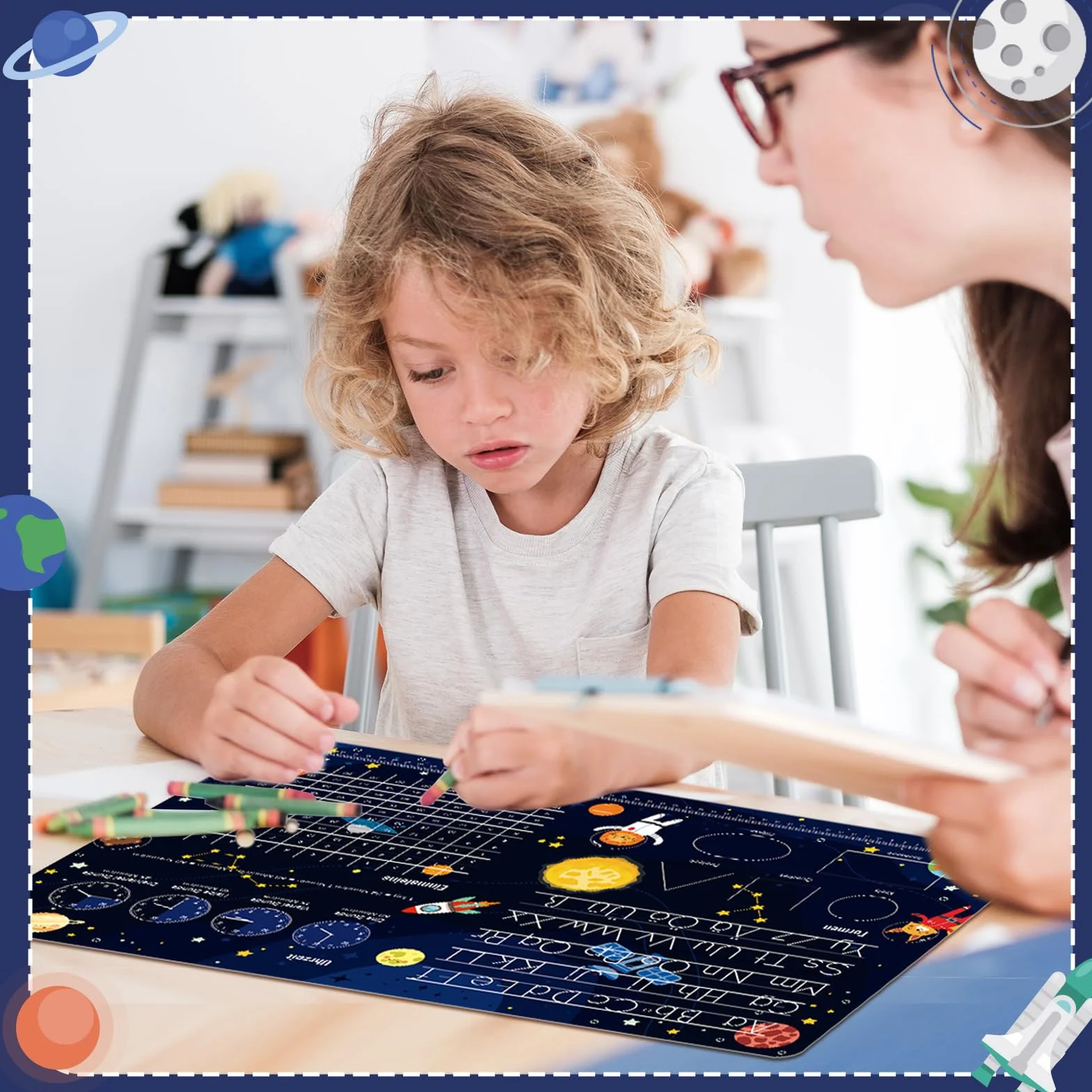 Sottomano da scrivania in pelle PU 60 x 40 cm lavabile antiscivolo per ufficio