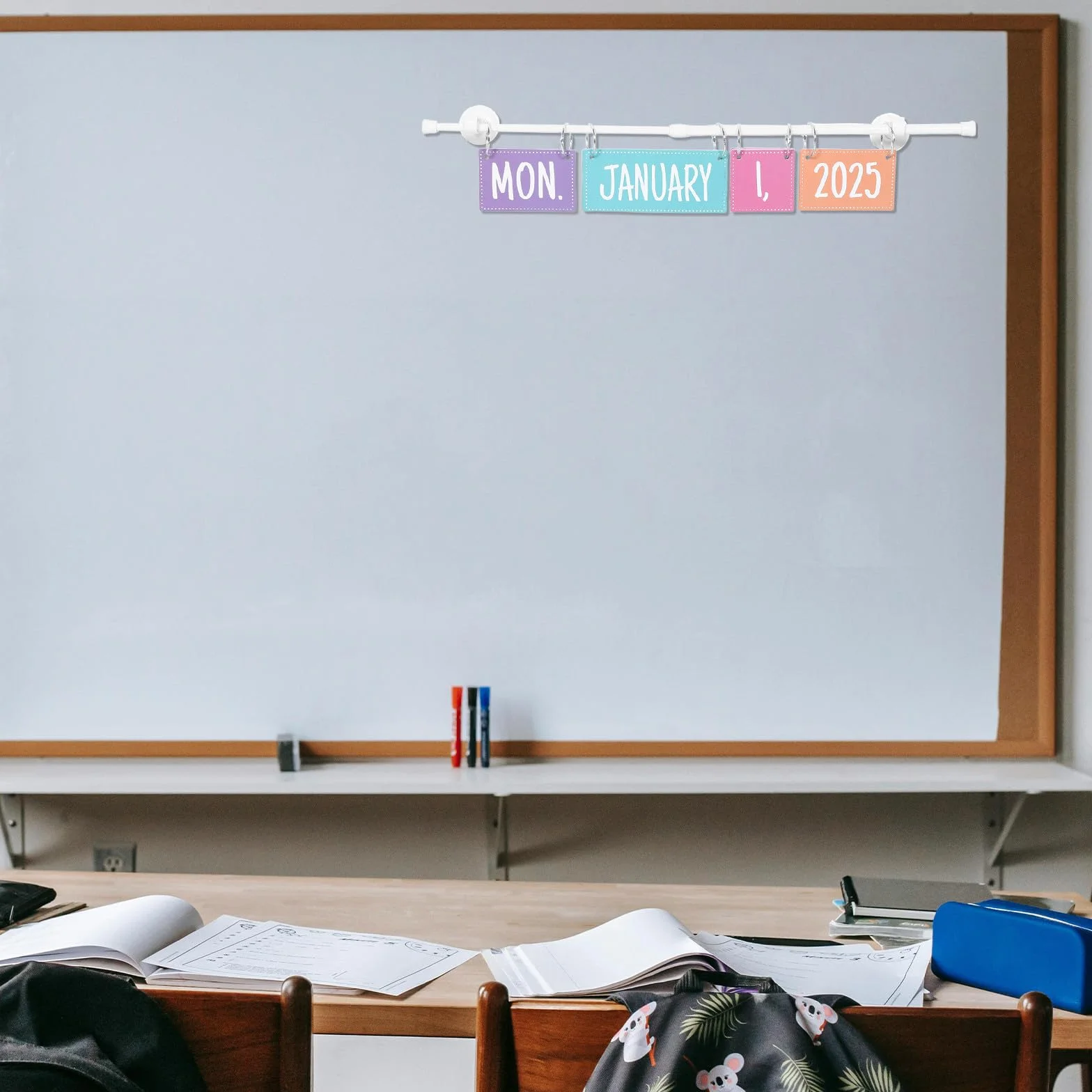 DOITOOL Calendario Didattico Flip per Classe Calendario Magnetico Mensile Bacheca Interattiva per Insegnanti e Homeschooling