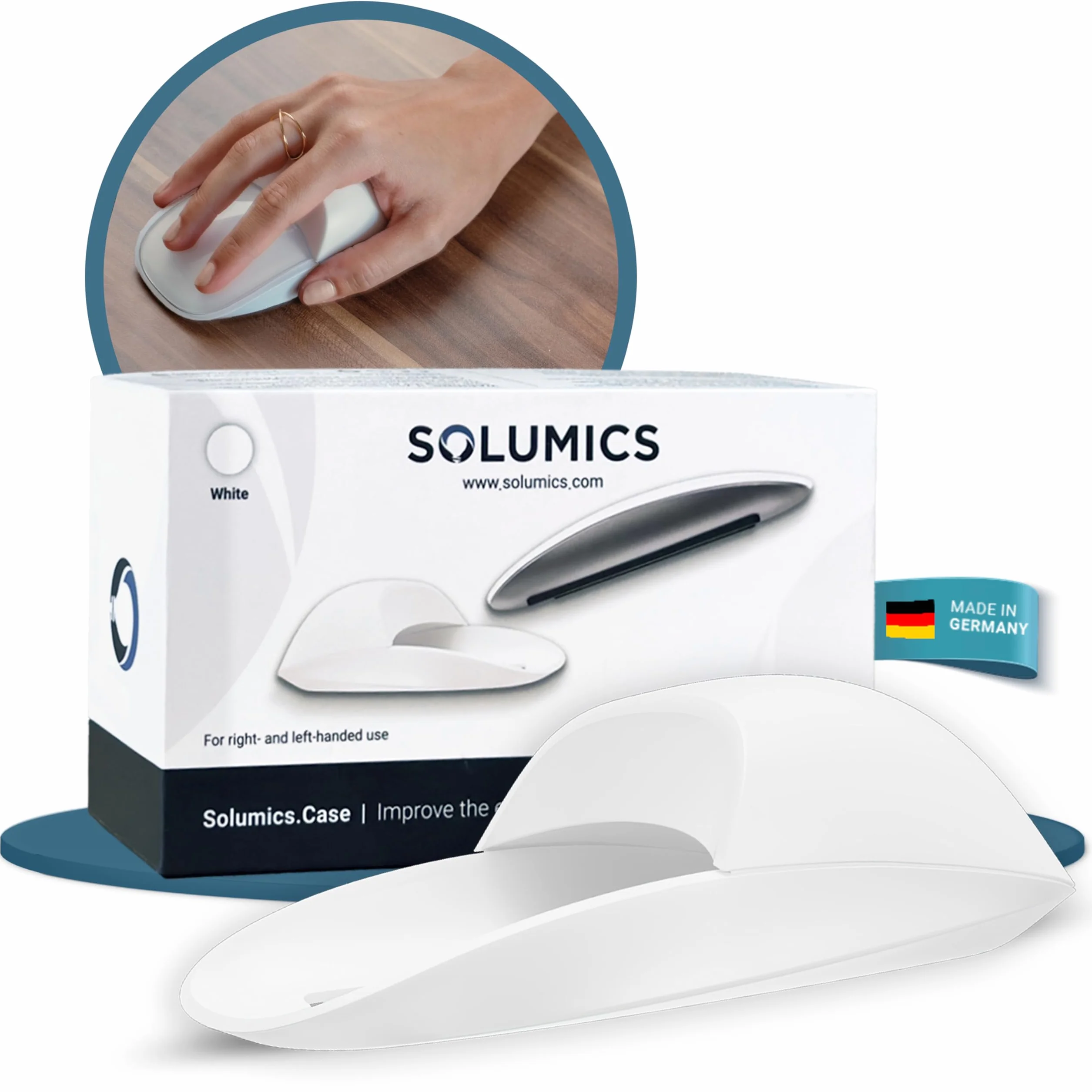 Custodia Magic Mouse per una postura migliore | L’upgrade per la Magic Mouse Apple | Custodia mouse Apple compatta | Accessori iMac ideali