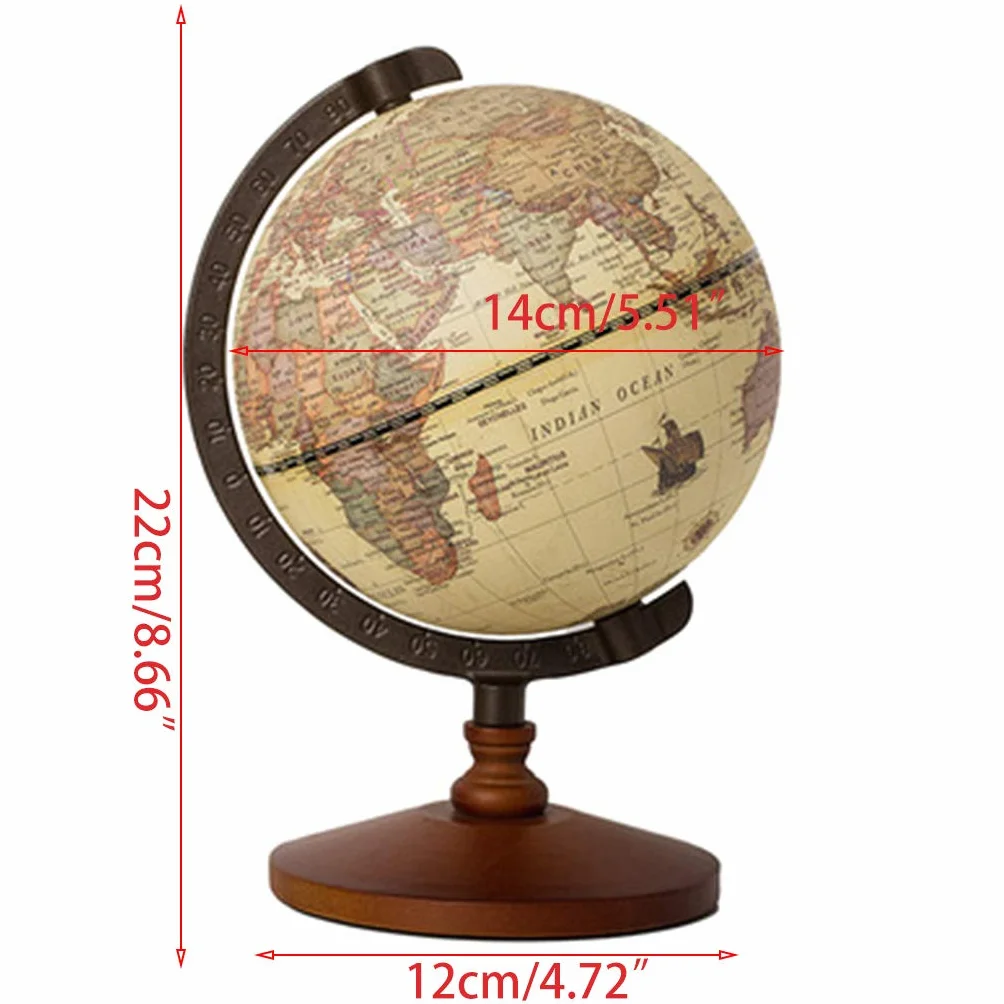 JHD Forniture Scolastiche per la Scuola della Decorazione della casa del Globo di Legno dell'Annata per l'aula dello Studente