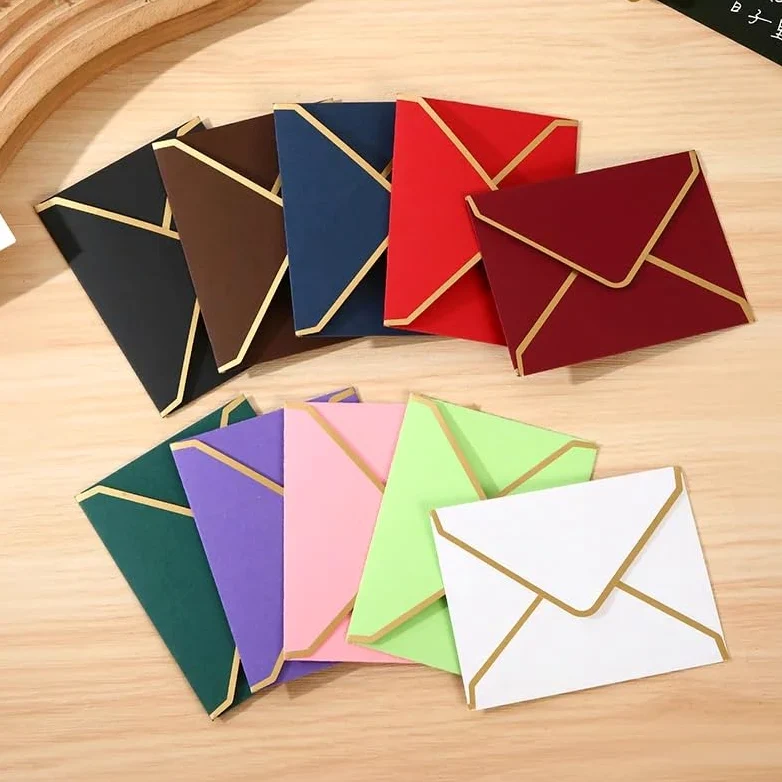 50 buste dorate for matrimoni, cartoline fai da te, inviti in carta 150 g, for la conservazione e l'imballaggio, articoli di cancelleria Per matrimoni o altri eventi(50pcs 11.4x16.2cm C)