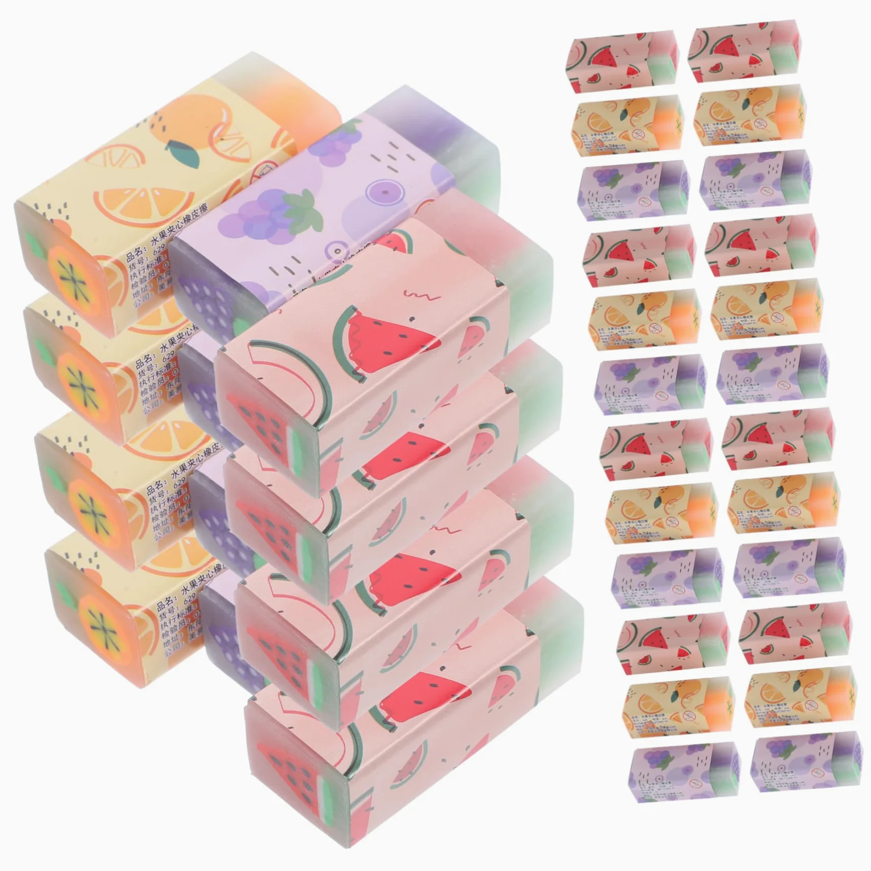 SHINEOFI 36 Gomme Da Cancellare Profumate A Forma Di Frutta Per Bambini Materiale Sicuro Cancelleria Per Bambini