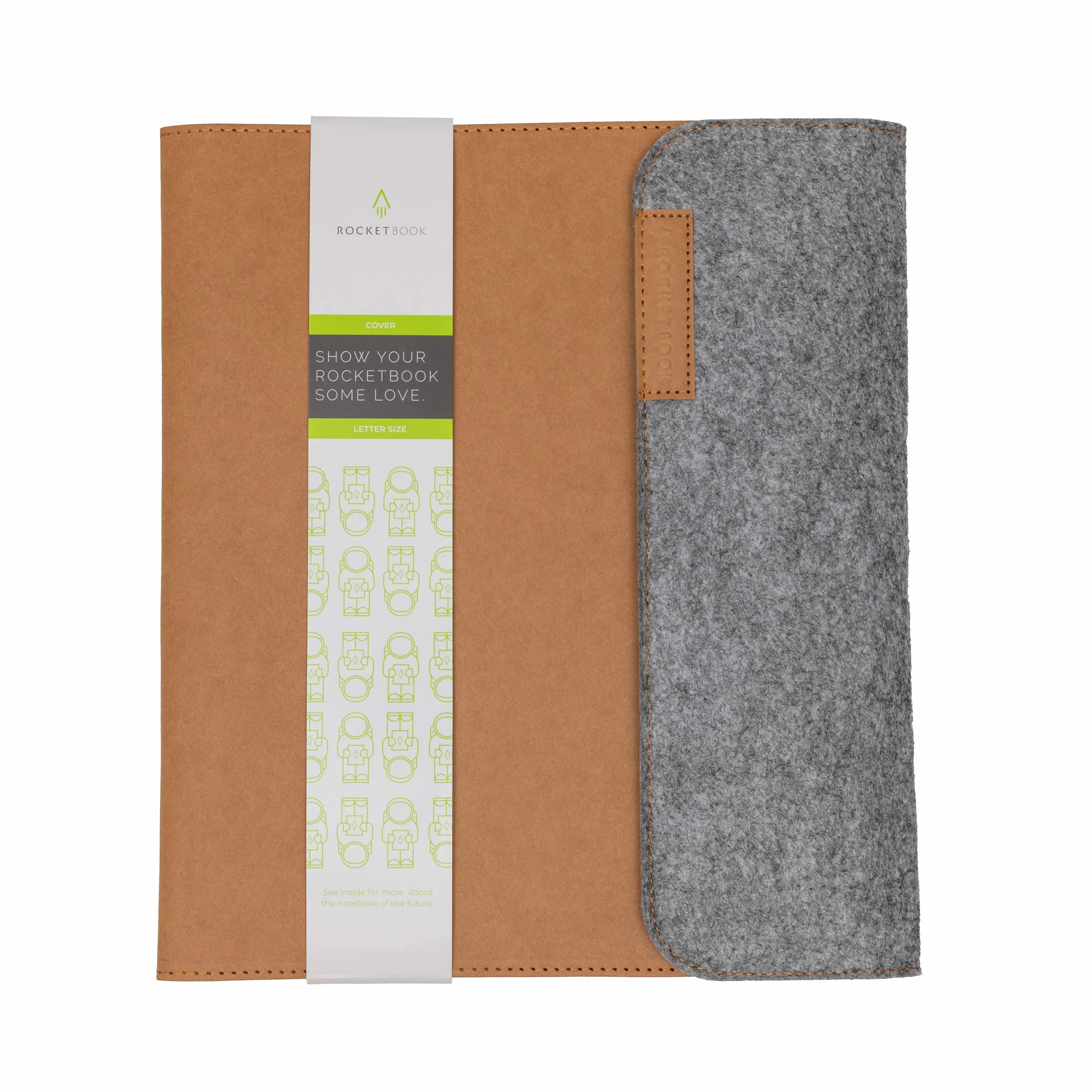 Rocketbook - Custodia intelligente per notebook Letter Size Mars Sand Tan