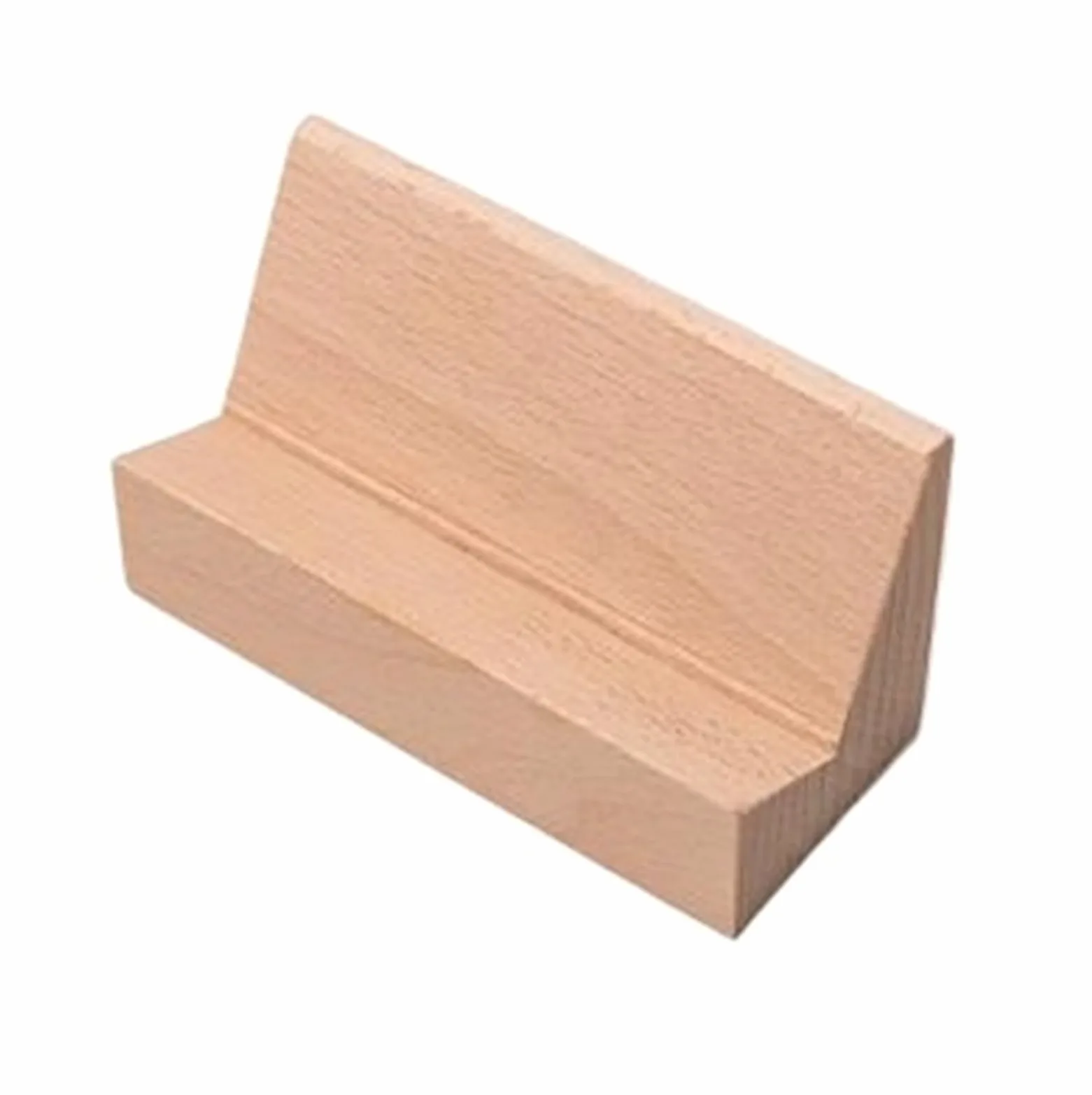 Espositore per Biglietti da Visita in Legno da scrivania, espositore per Biglietti da Visita per Ufficio, Adatto per Ufficio e casa (Naturale 9x4x5 cm)