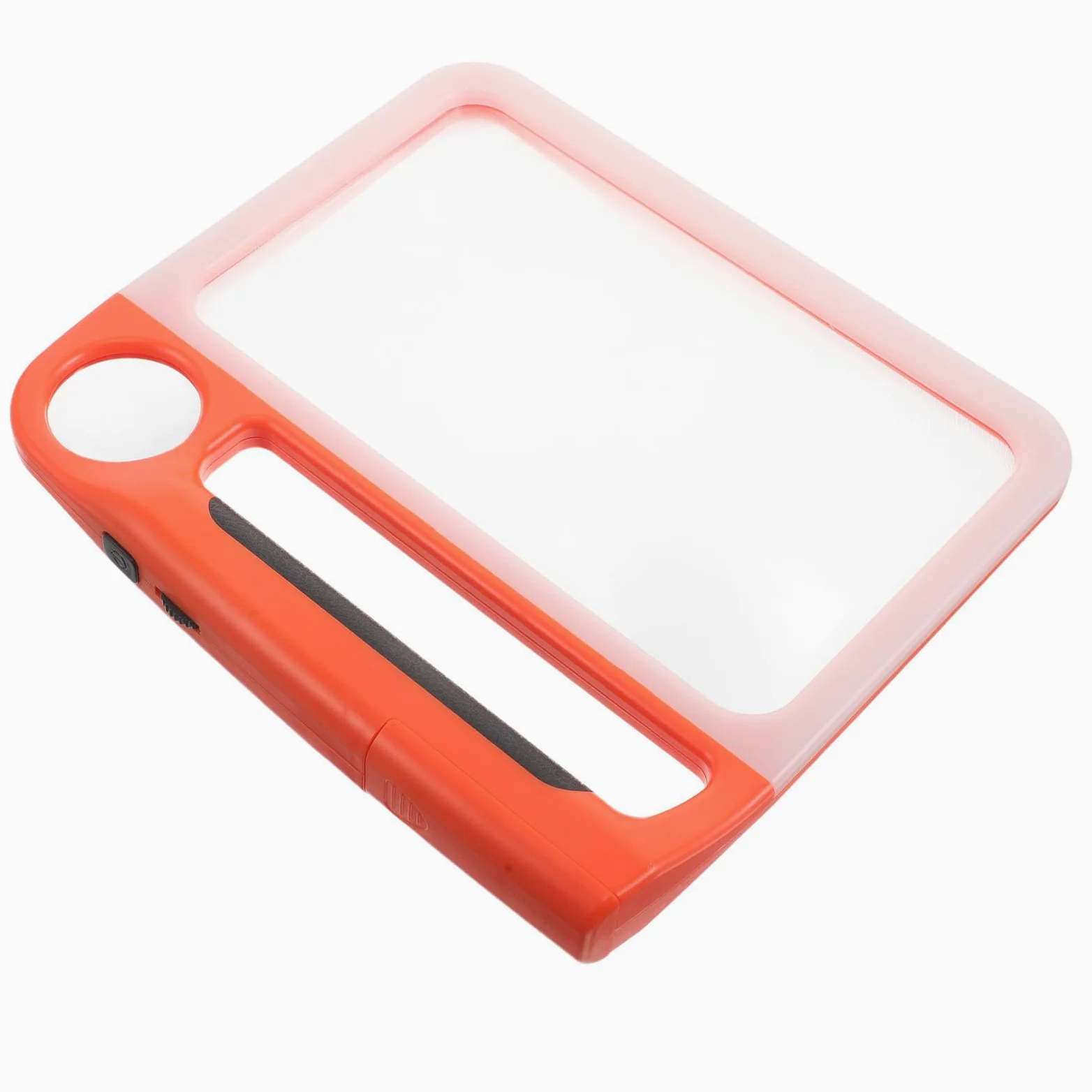 Lente d Ingrandimento Portatile Ingrandimento in Plastica Luce LED Arancione Regolabile 5x10x per Lettura a Casa in Movimento