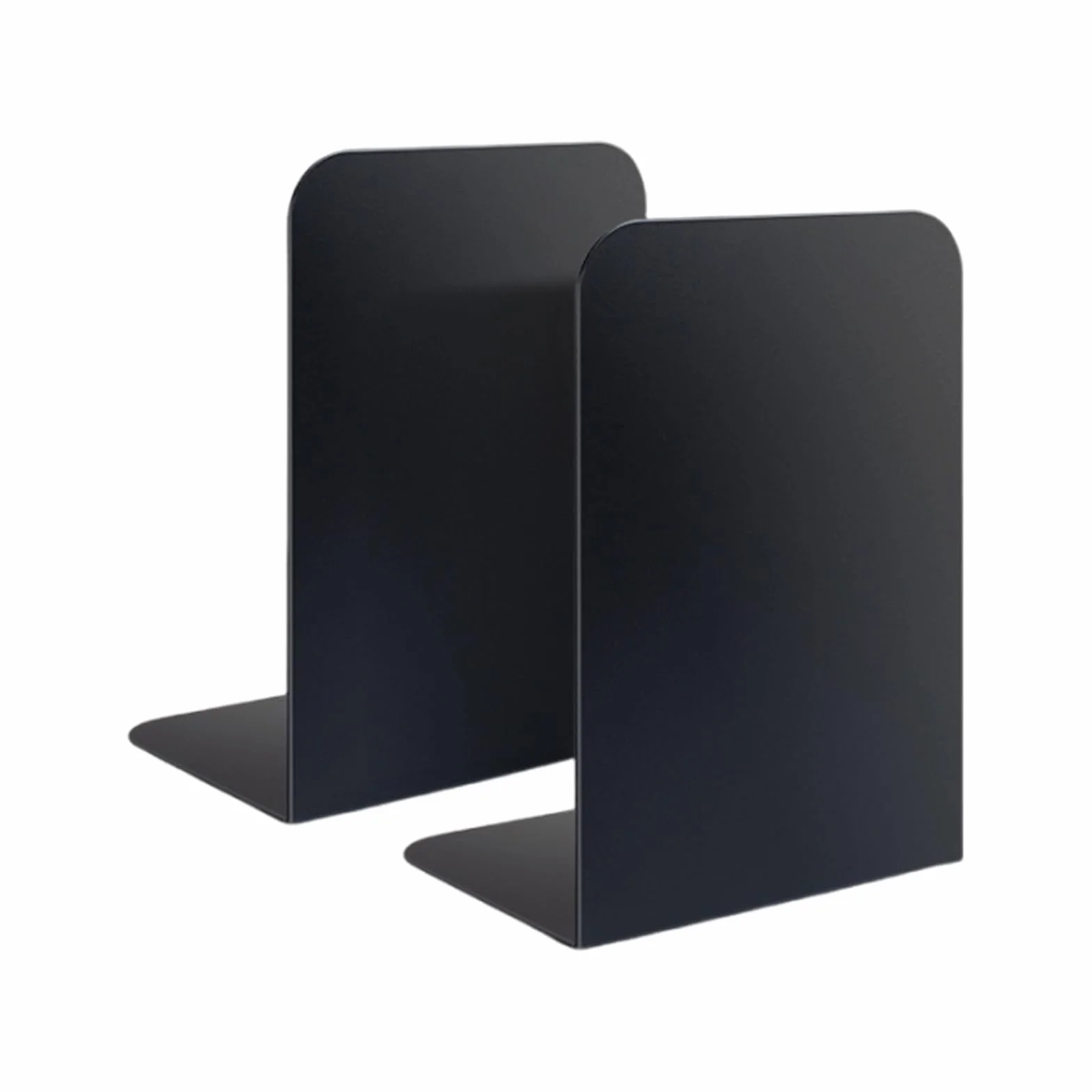 Fermalibri in Metallo Nero Antiscivolo 21 x 9 x 13,5 cm Reggilibri per Scuola, Casa, Ufficio