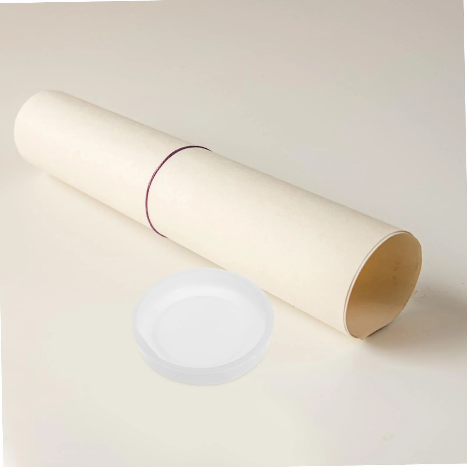 Tappi Terminali per Tubi di Carta Kraft 60 mm 20 Pezzi Plastica Bianca Cappucci Protettivi per Spedizione