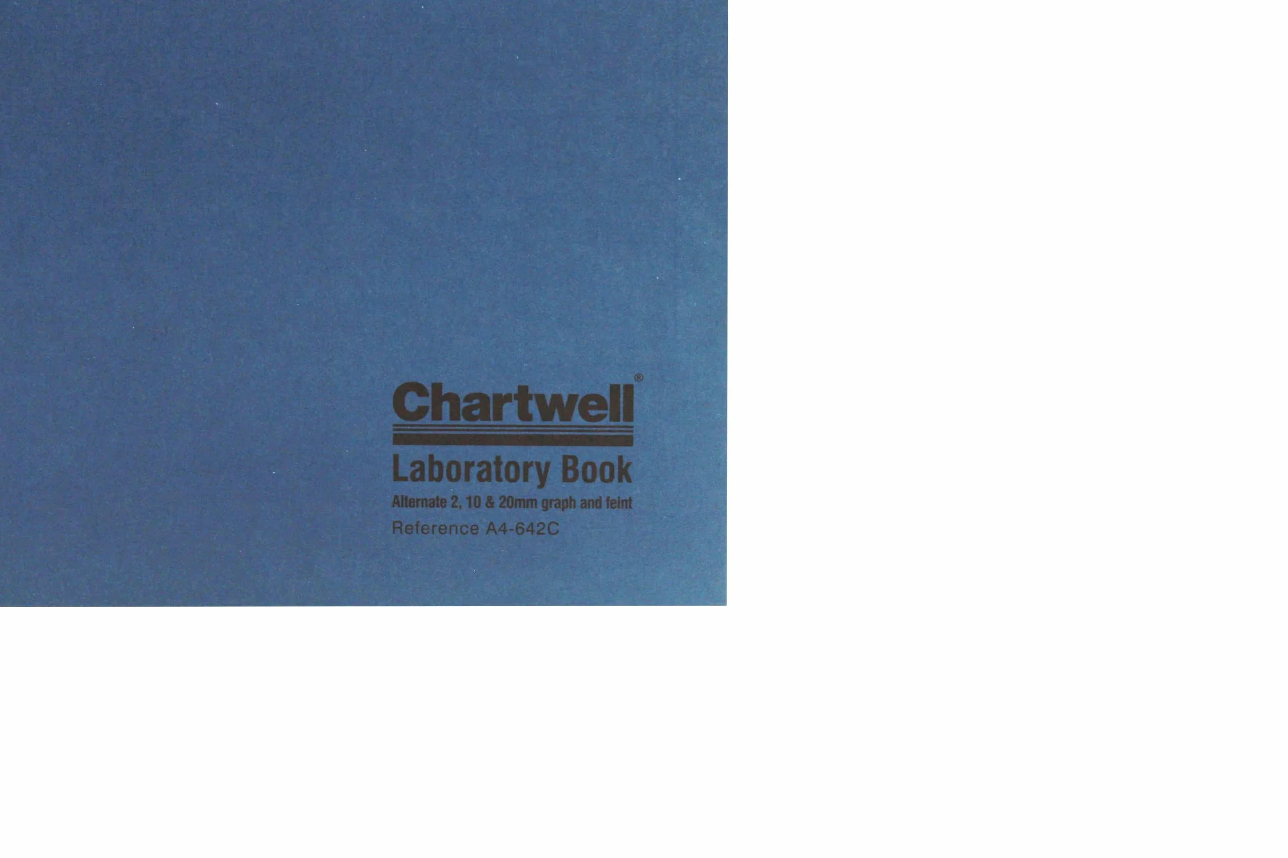 Chartwell quaderno da laboratorio formato A4 morbida Blue