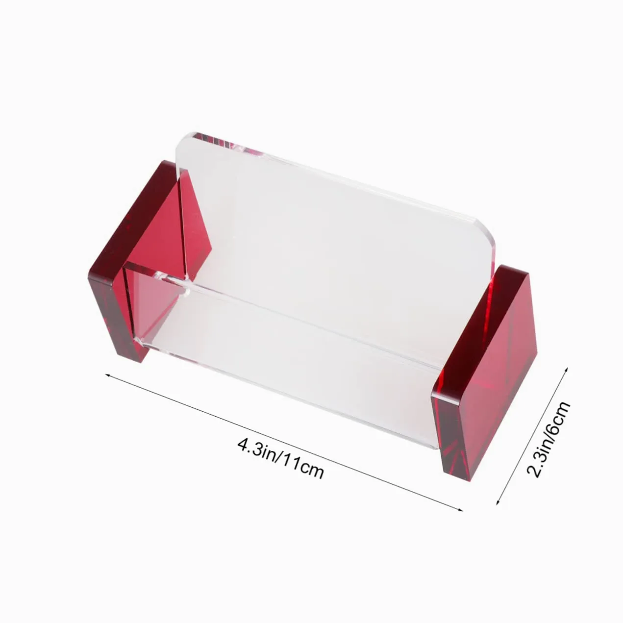Lurrose 3 Pz Biglietto Da Visita Porta Espositore Titolare D'impresa Porta Biglietti Da Visita Decorazione Dell'ufficio Alzate Per Display in Acrilico Da Scrivania