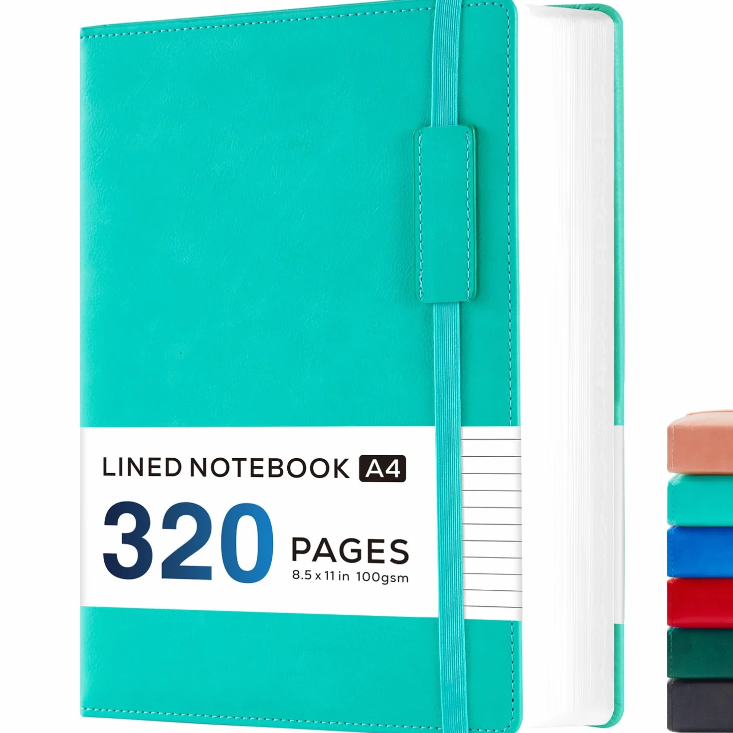 NIRMIRO Taccuino a righe A4 Copertina Rigida Blocco Note 320 Pagine Carta 100 g/m² 21,5 x