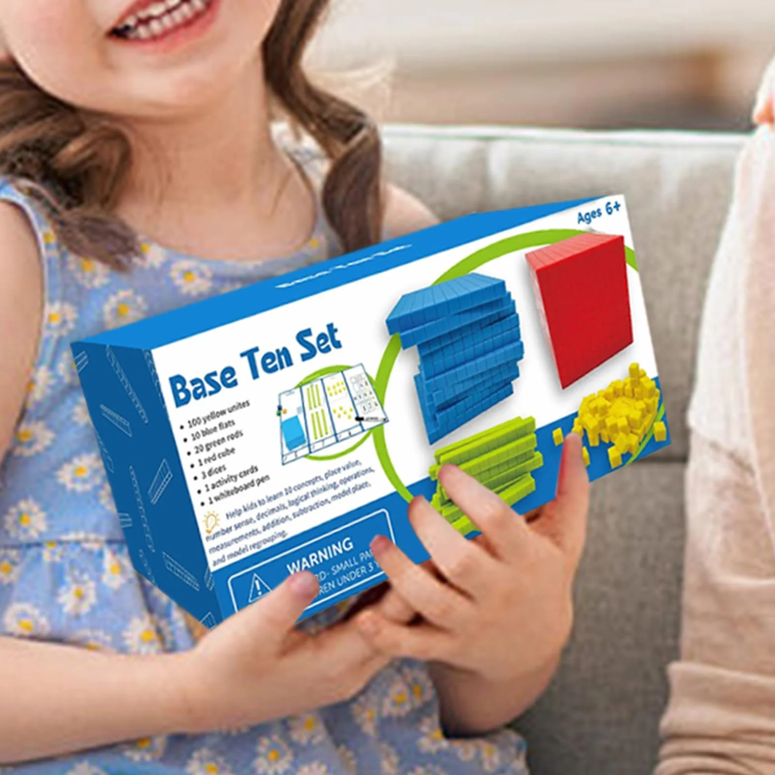 BASE TEN BLOCS - Cubi di gioco di matematica, strumenti di conteggio educativo, di valore digitale | Decine di migliaia di posti un insieme di valore, di apprendimento