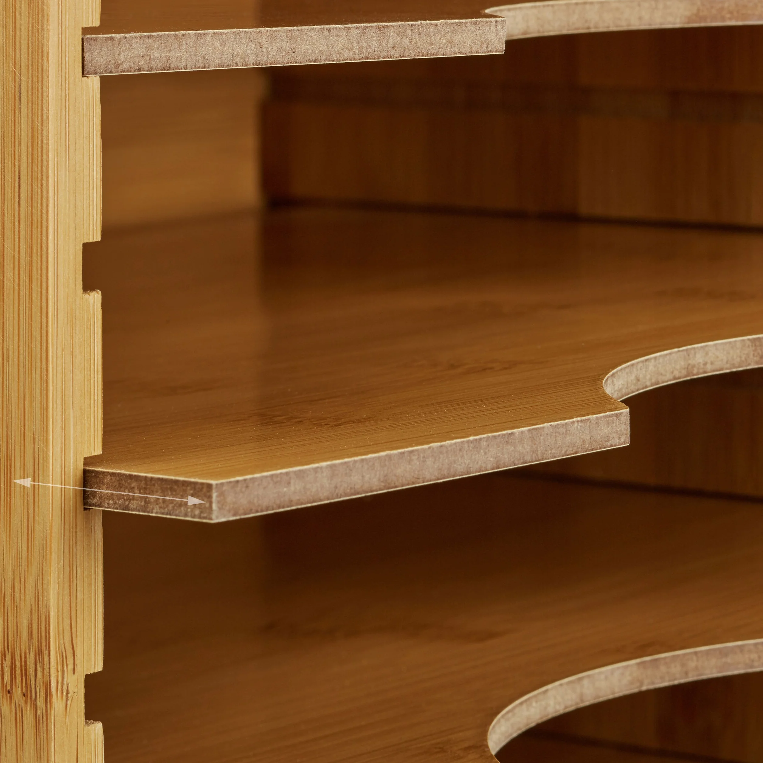 Relaxdays Organizer da Scrivania in Bambù, con 4 Scomparti, Portadocumenti, 26 x 33 x 24,5 cm, Naturale