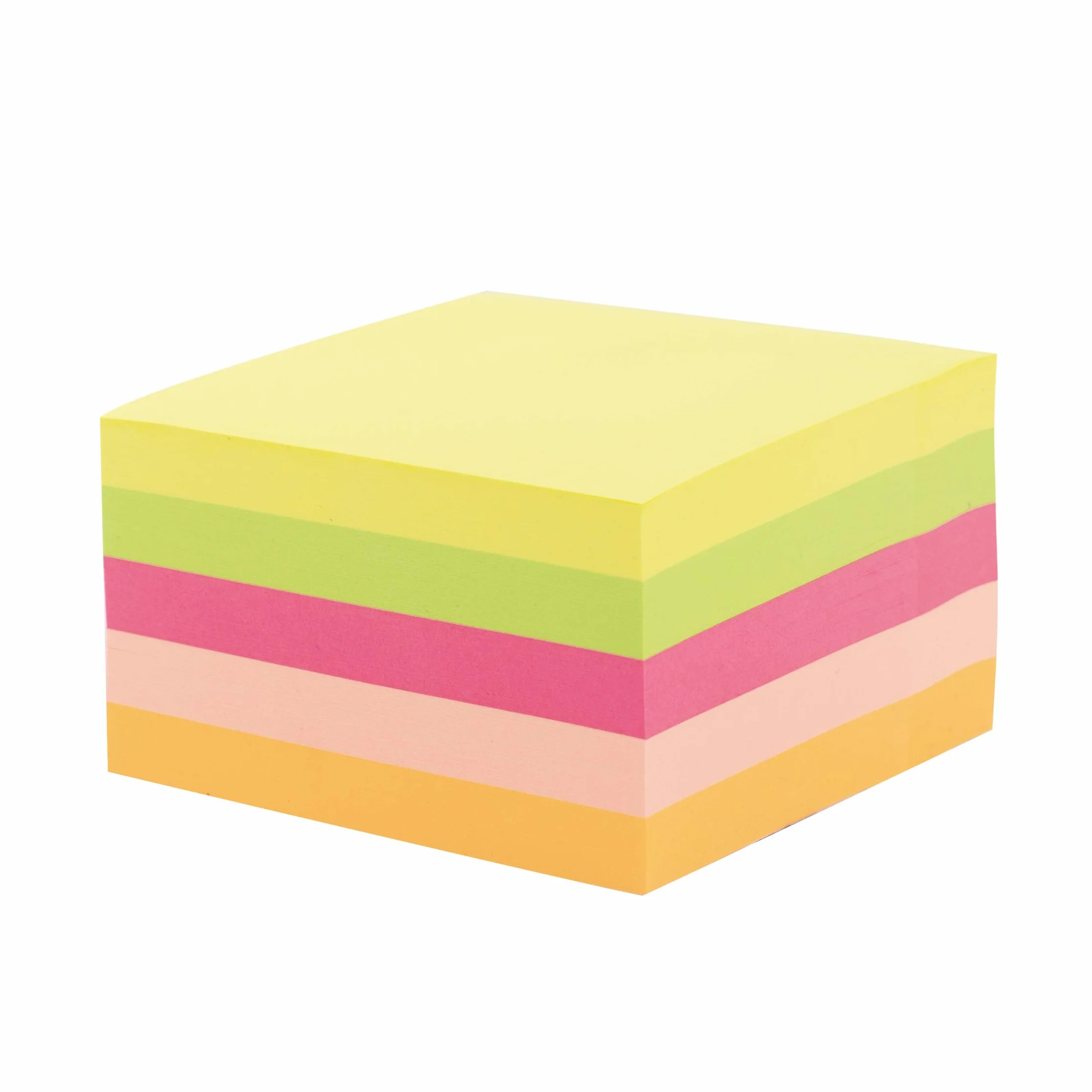 D.RECT 9261 Cubo 450 Foglietti Adesivi 75x75mm Colori Neon
