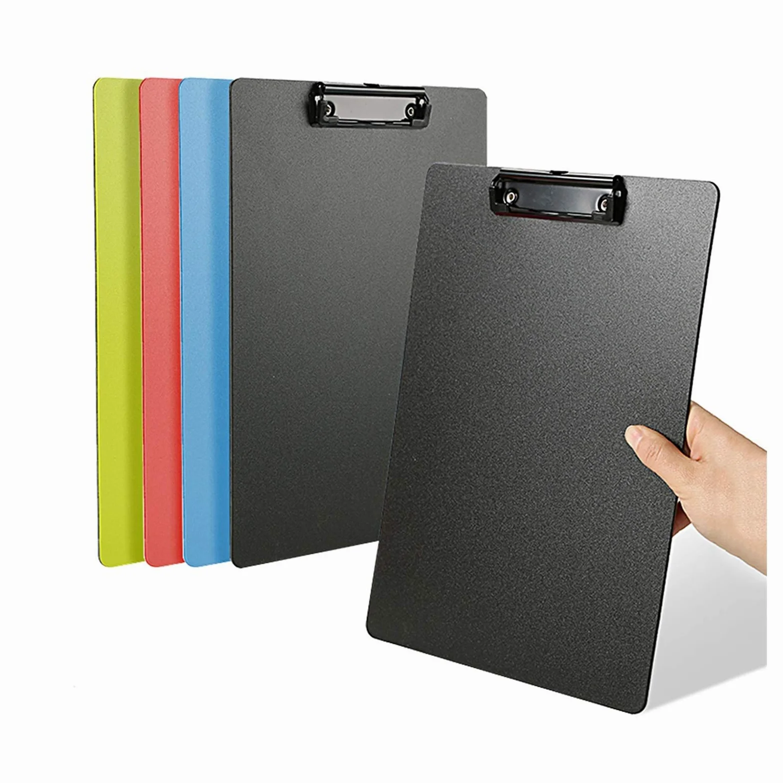 Tavoletta Portablocco Cartella di plastica per Appunti Document Document A4 e Letter con Foro Appeso telescopico con tavola da Scrittura Multifunzione Binder 5 Pack Portablocchi