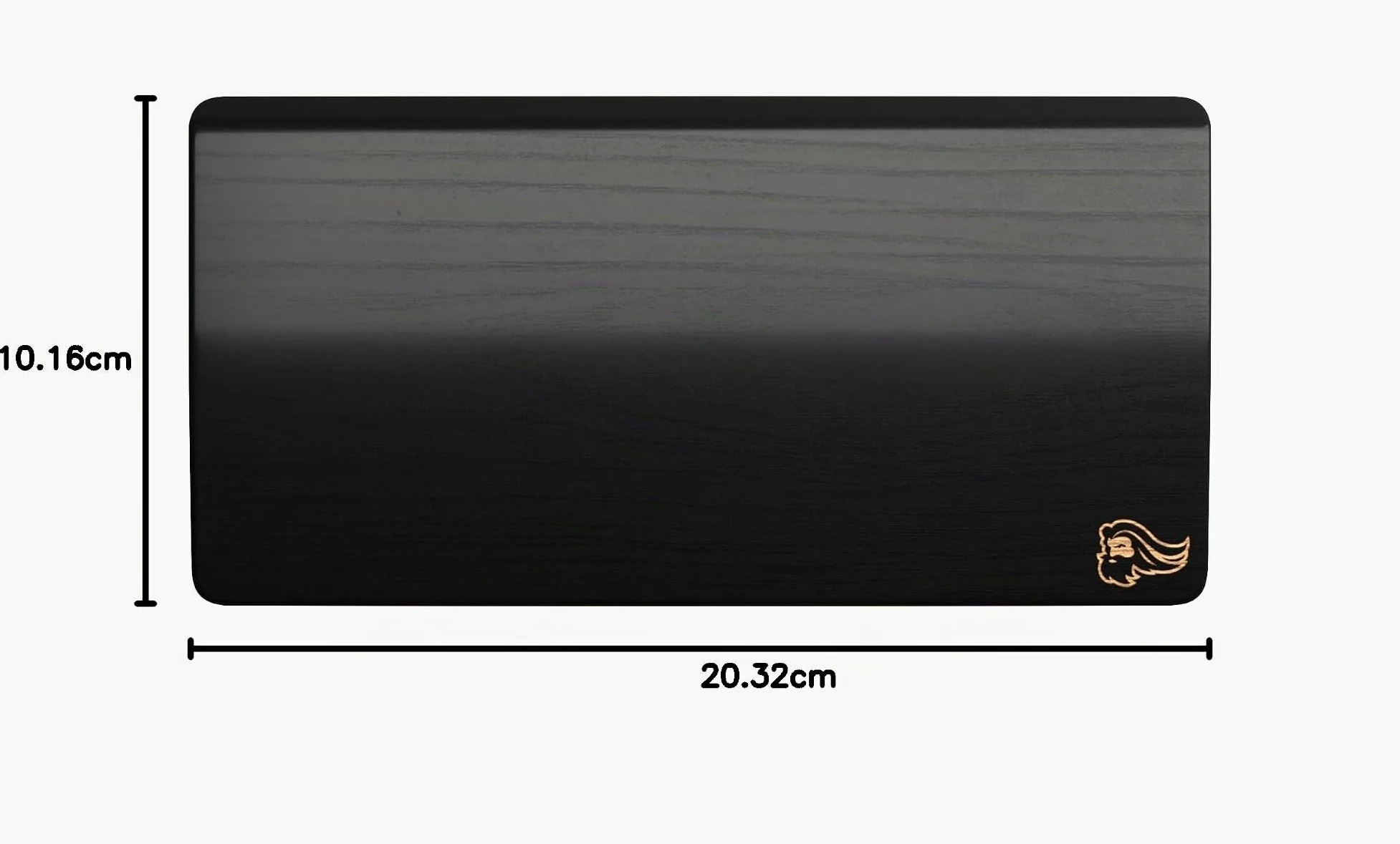 GLORIOUS Wooden Poggiapolsi Mouse (Onyx) | Vero Legno Massello Di Frassino Bianco, Rivestimento Protettivo Liscio Resistente A Oli E Sudore E Base Gomma Antiscivolo