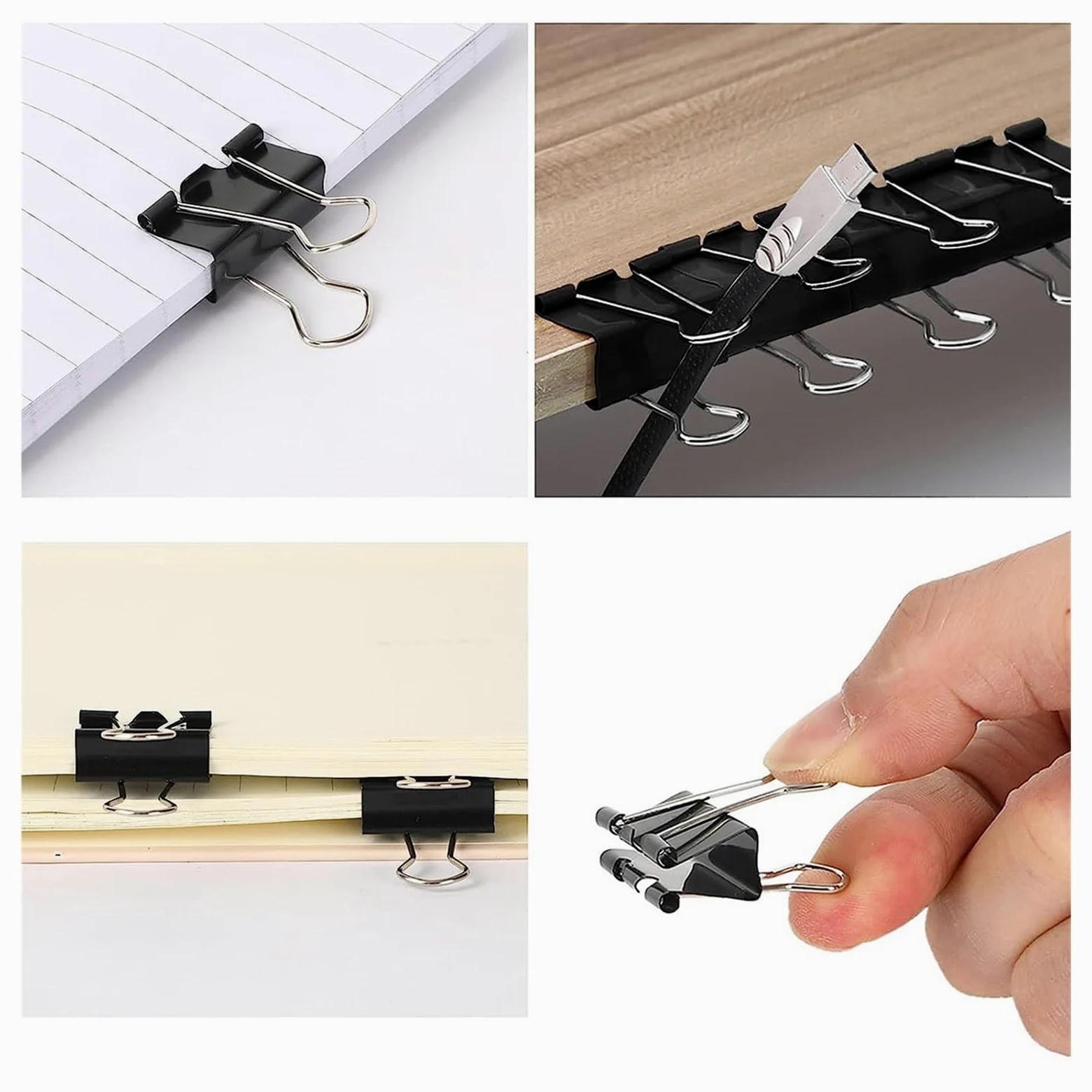 Cartella con clip da 12 pezzi, graffette, materiale scolastico for ufficio Adatto per documenti e carta(51mm)