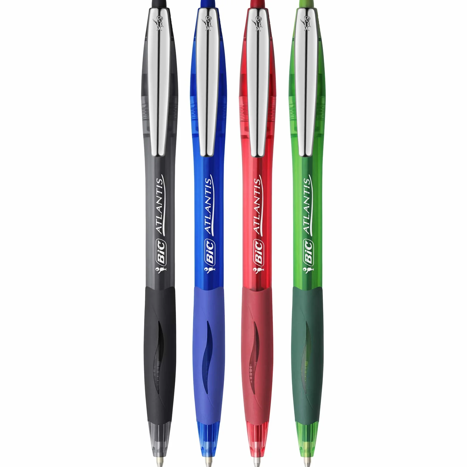 BIC Atlantis stylos-bille retrattile punta media colori assortiti confezione da 5