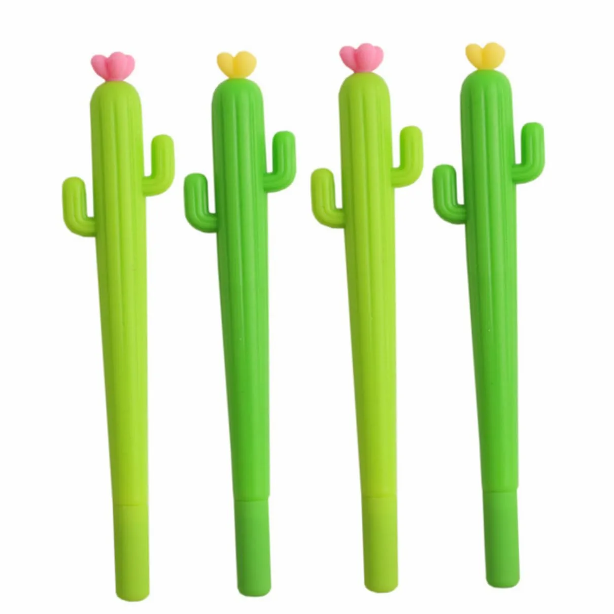Penna Gel a Cactus 0, 5mm Nera 24 Pezzi in Plastica | Verde, Punta Fine e Formato Portatile, per Ragazzo Ragazza e Ragazzi, Idea Regalo per Compleanno