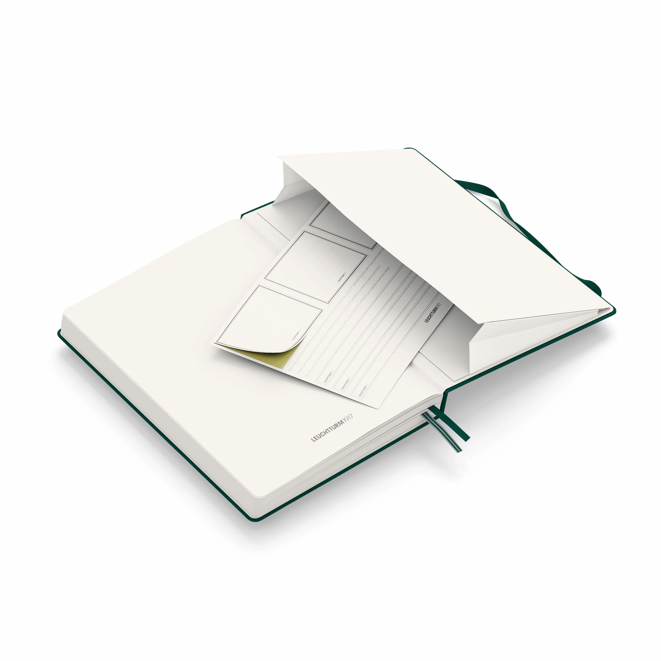 LEUCHTTURM1917 Taccuini Medium A5 Copertina rigida 251 pagine numerate Forest Green Righe
