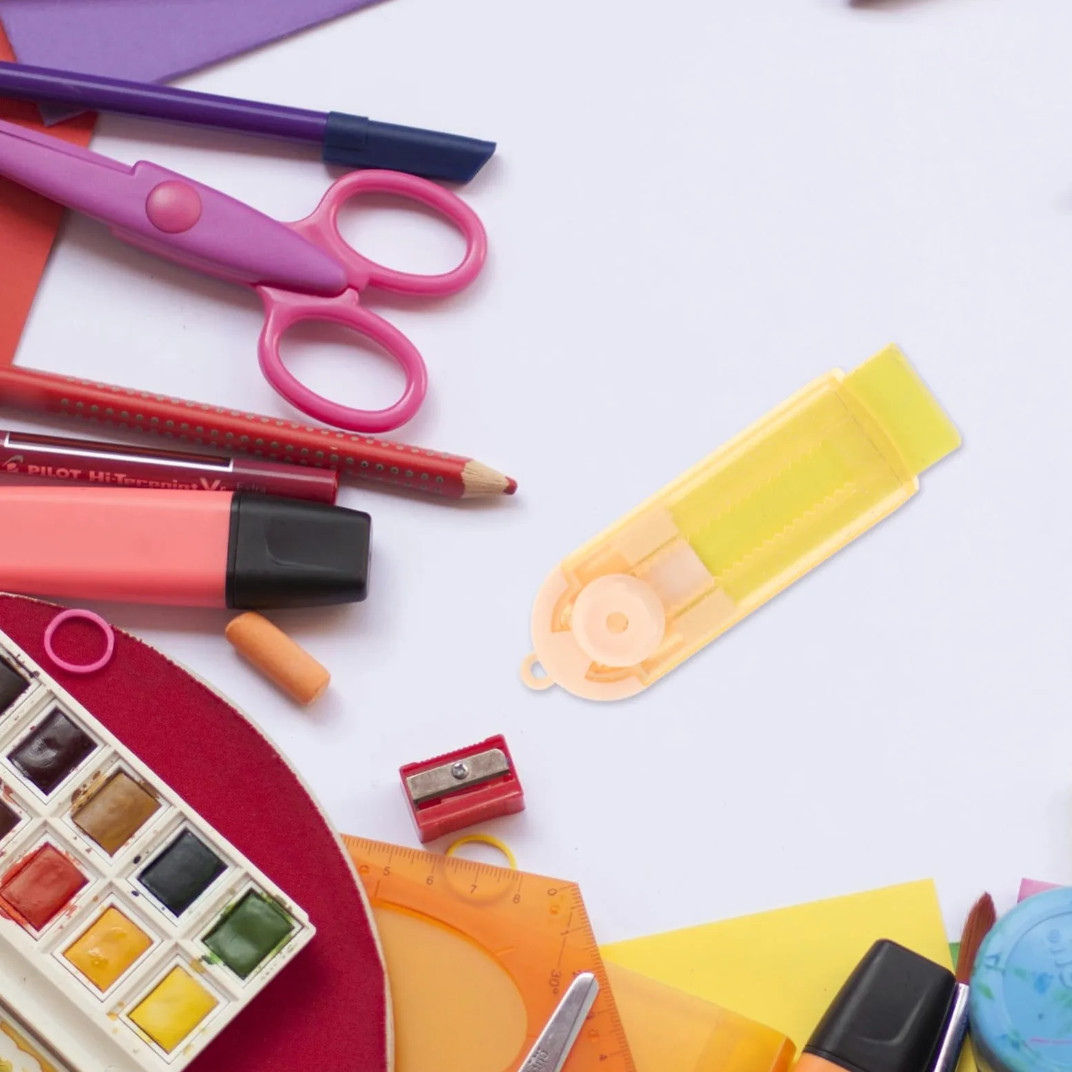 TEHAUX 20pezzi Retrattile Senza Tracce Per Studenti Cancelleria Colorata Per Esami e Ufficio Di Gommini e Facile Da Usare e Portatile
