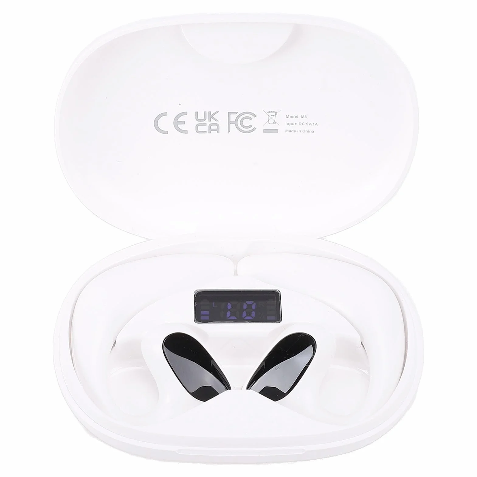 Fabater Auricolari Traduttori Multilingue Wireless con Cancellazione del Rumore per Viaggi D'affari, Chiamate Musicali, Auricolari Wireless per Traduzione AI per Viaggiatori D'affari (WHITE)