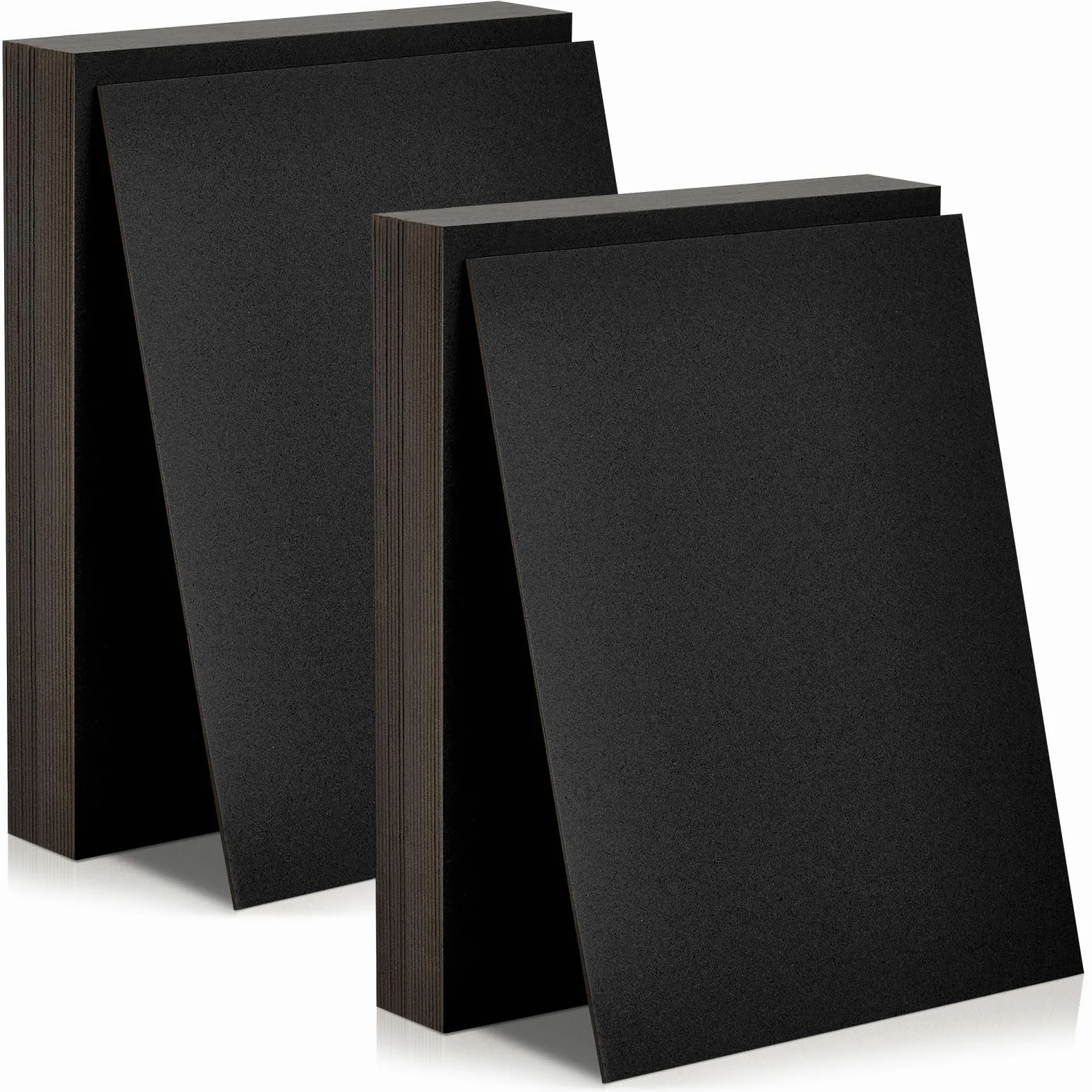 50 pannelli in truciolato, resistenti, per rilegatura, rilegatura e copertina (nero, 31 x 25 cm, 80 PT)