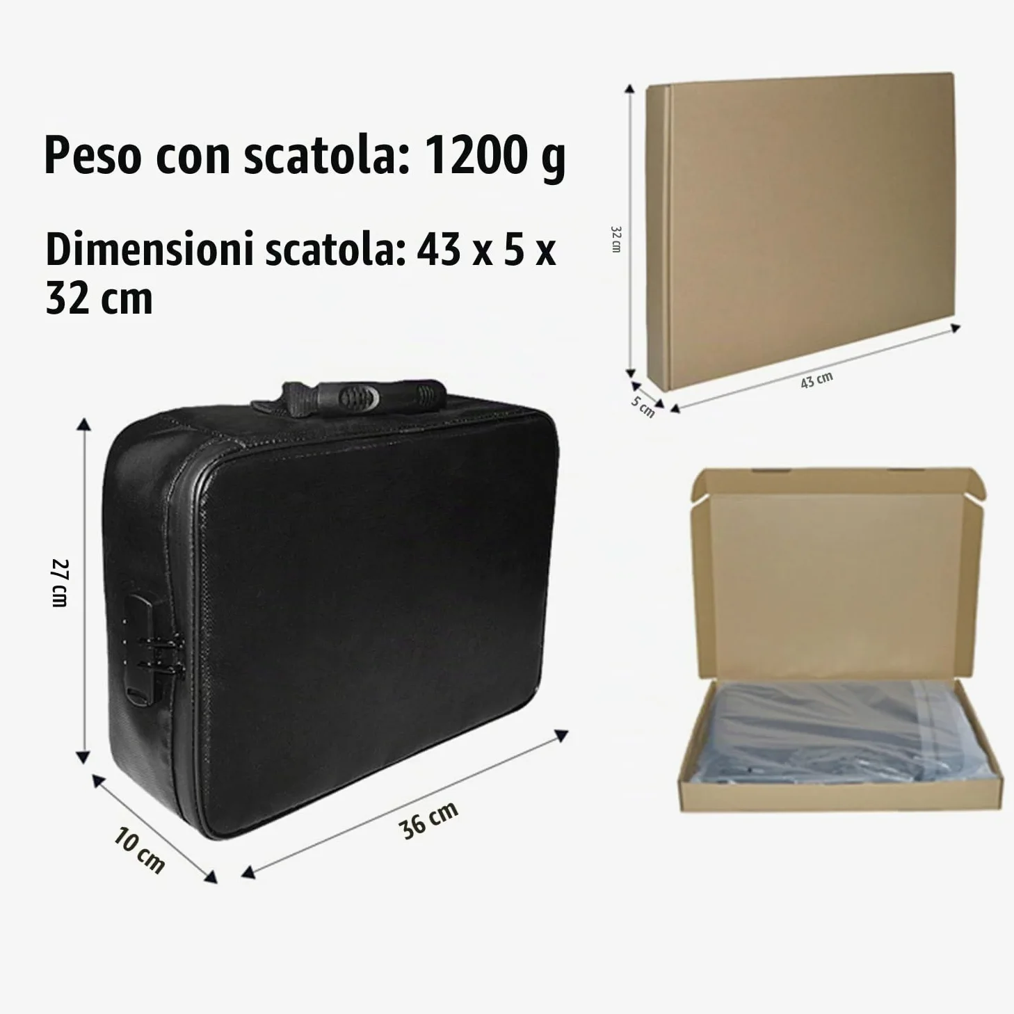 Cartella Portadocumenti Di Documenti Importanti,36x28x11cm,Organizzatore Di File Impermeabile e Ignifugo Con Serratura,Adatto Per Conservare Importanti Documenti Di Lavoro,Certificati,Fatture,Ecc.