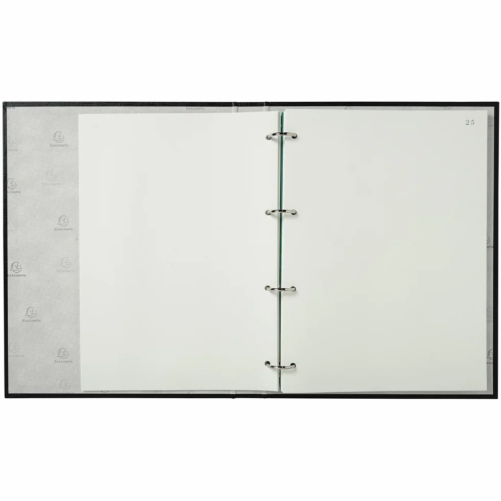 Exacompta -5417E- Ricarica 100 fogli A4 con Folio da 1 a 100 per inventario perforazione 4 fori con angoli quadrati per libri Inventario Exacompta 500E/510 E