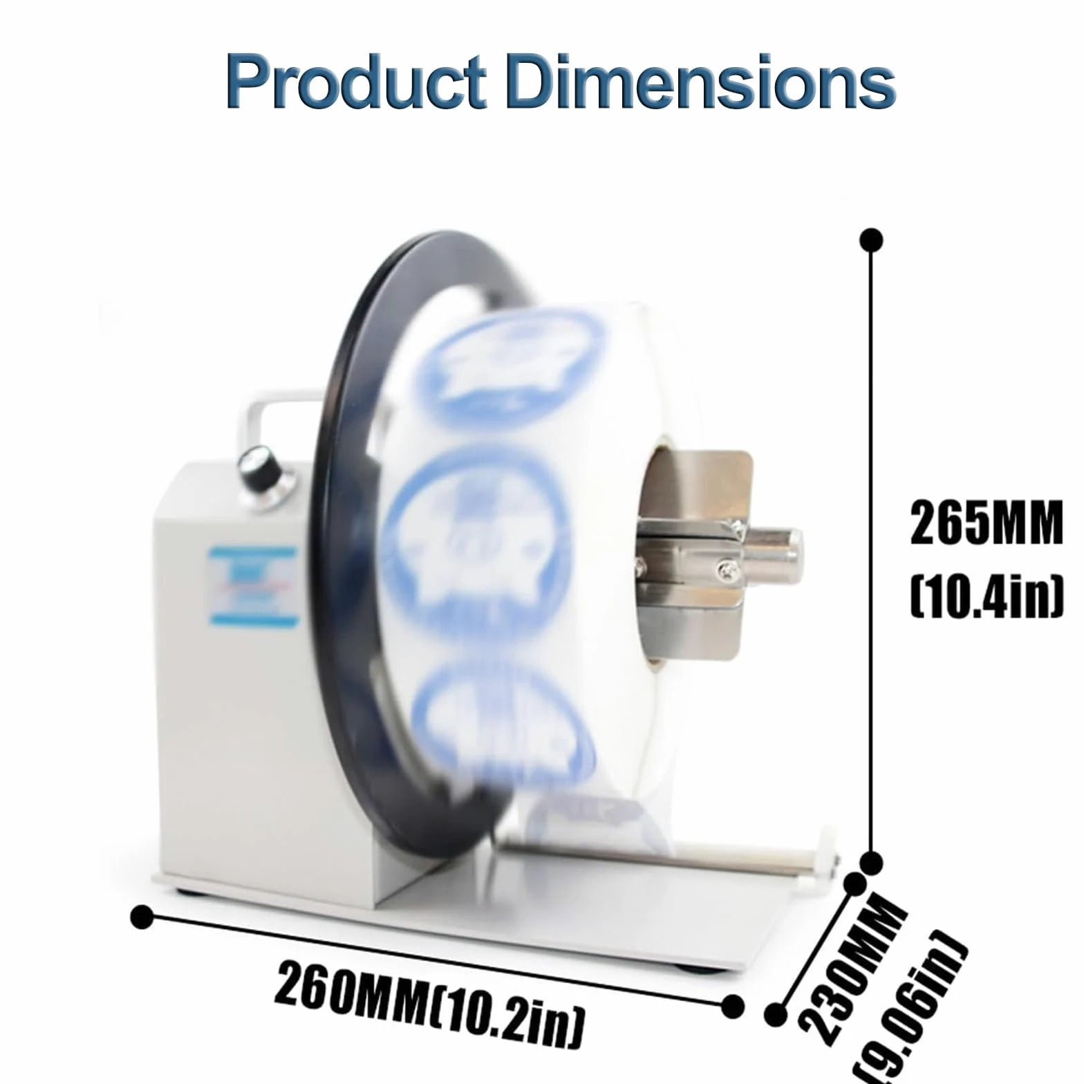 Etichettatrice Bidirezionale, Avvolgitore Automatico Di Etichette Con Anima Da 1/1,5/3 Pollici, Velocità Regolabile Da 1 A 10 Pollici/secondo, Larghezza 120 Mm, Diametro 230 Mm, Per Etichette Per