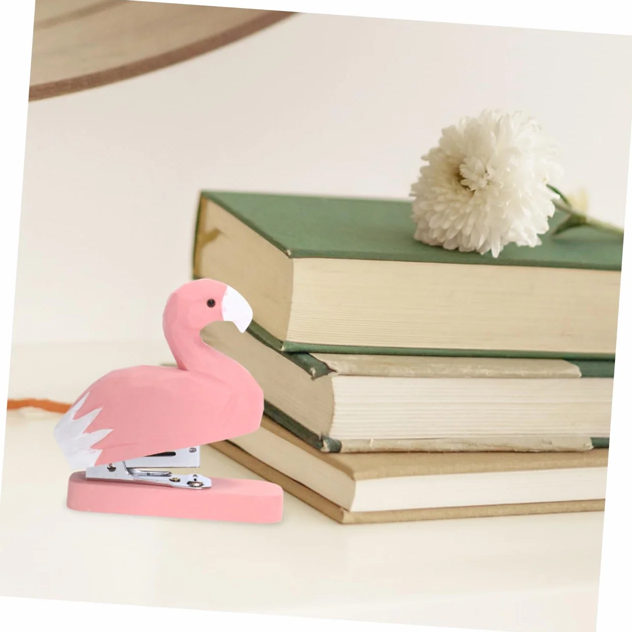 Pinzatrice da Scrivania Animale in Legno Originale 2 Pezzi | Ufficio e Scuola, Aspetto Grazioso e Semplice, Decorativa, Set Compatto