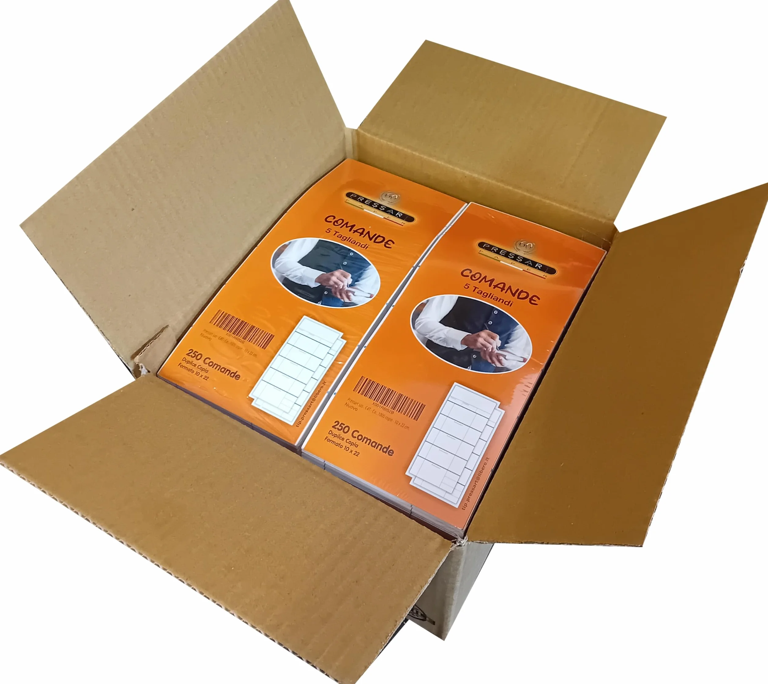 Pressart sas - C4T - Comande 5 tagliandi - 1000 copie - 10 x 22 cm.