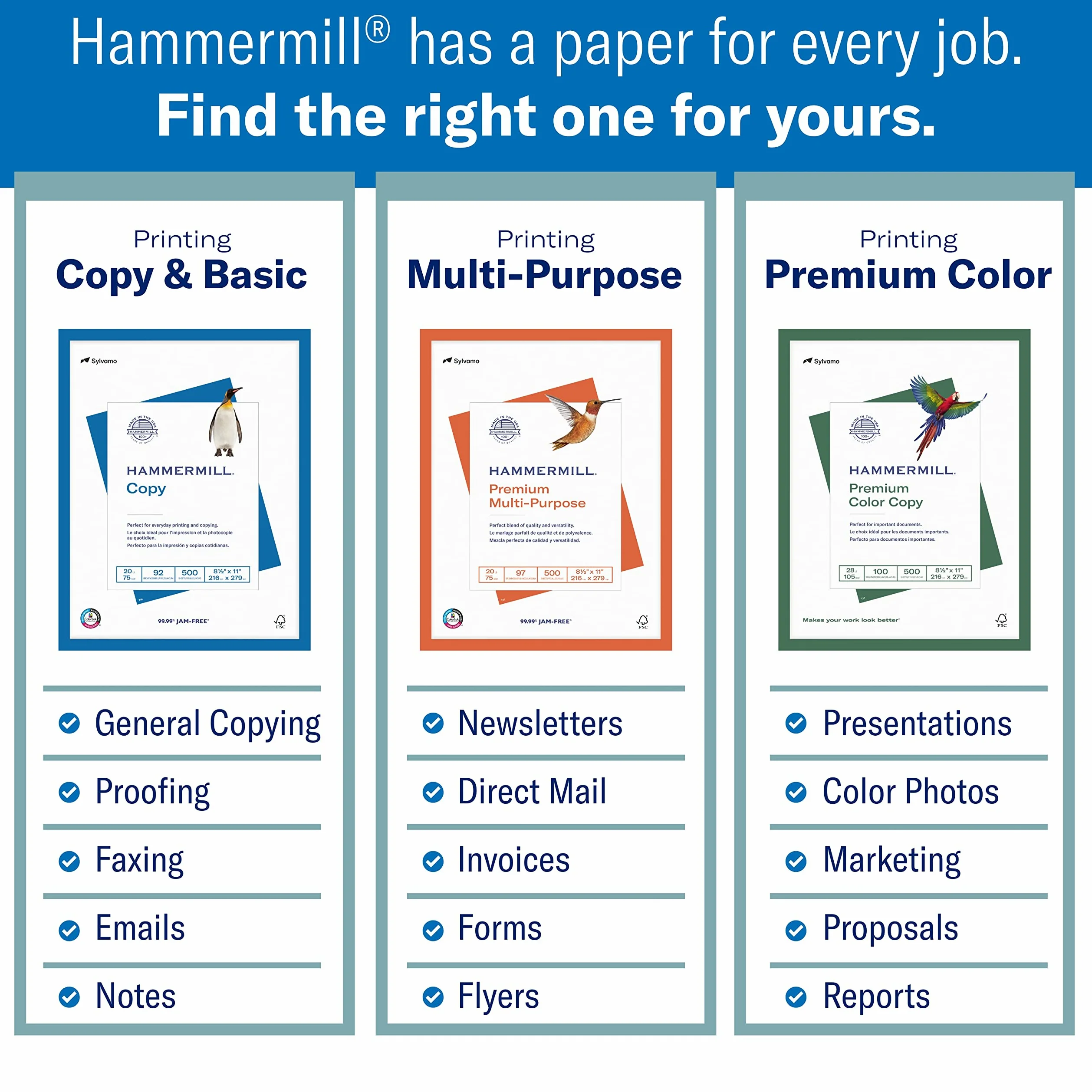 Hammermill Paper, Great White 100% riciclato per stampante, 9,1 kilogram, 8.5 x 11 Lettera 5,000 Sheets White