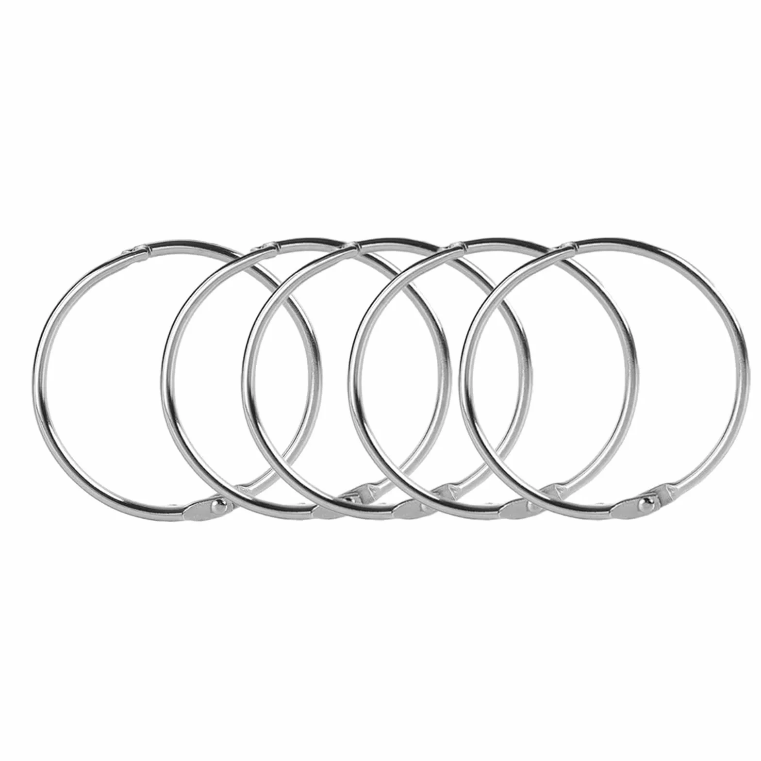 Meccanismo per raccoglitori ad anelli, Anelli for raccoglitori a fogli sciolti in metallo 100 pezzi 38 mm 50 mm