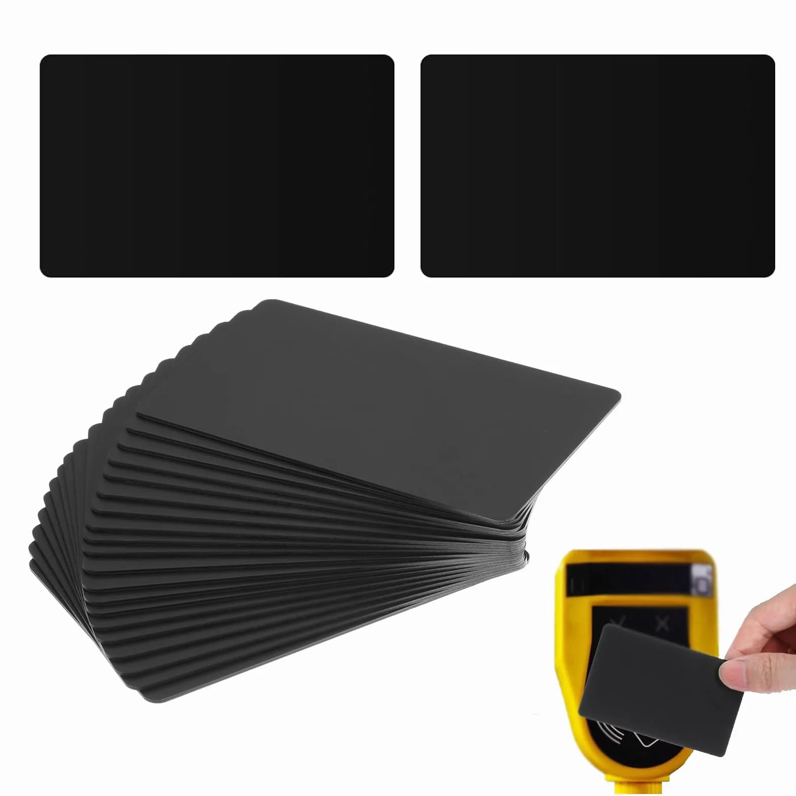 NTAG215 tag NFC riscrivibili 504 byte 24 pezzi nero