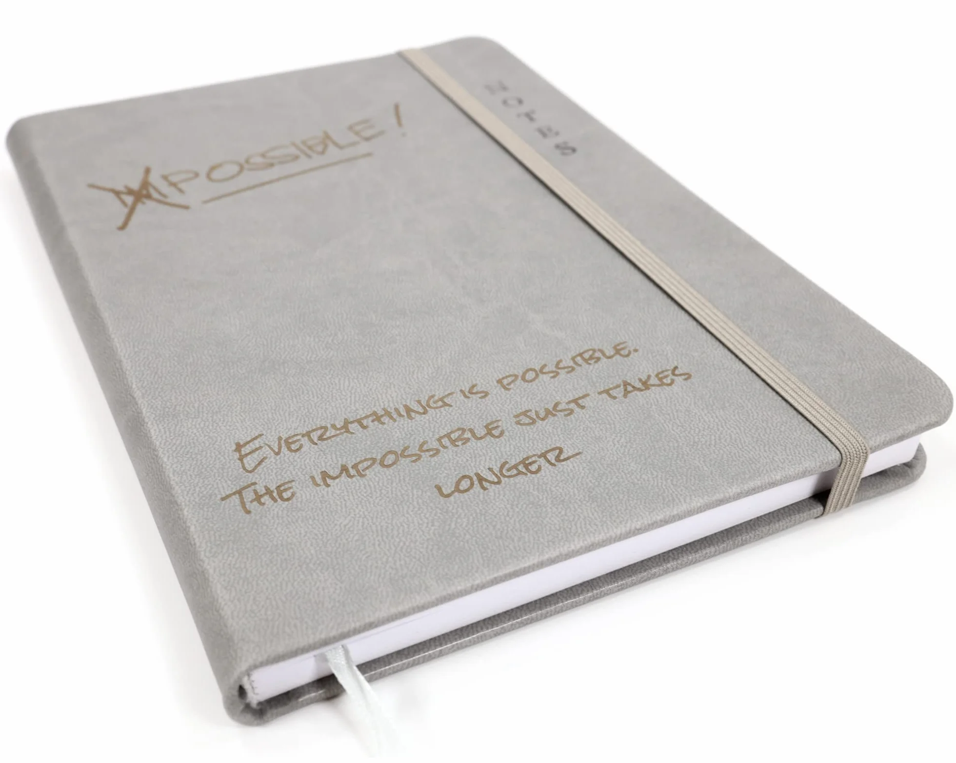 Taccuino personalizzato con copertina rigida premium A5 Grigio