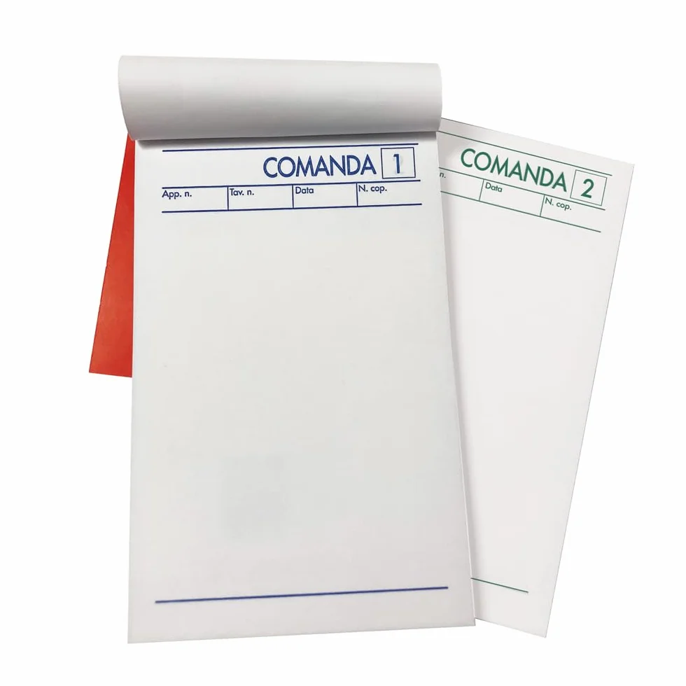 BM BeMore Mod 511/2 Blocco Comanda 2 Copie Autocopianti 25 Moduli 9,8x16,5cm 10 Pezzi