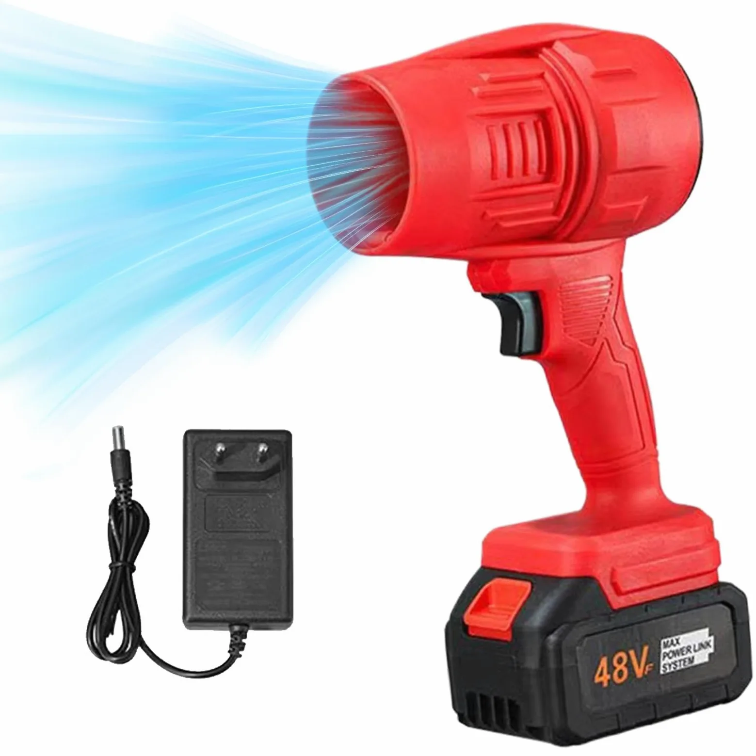 Soffiatore a turbina, senza fili, portatile | Soffiatore ad aria compressa con spruzzatore a secco da 320 km/h, per interni auto ed elettrodomestici