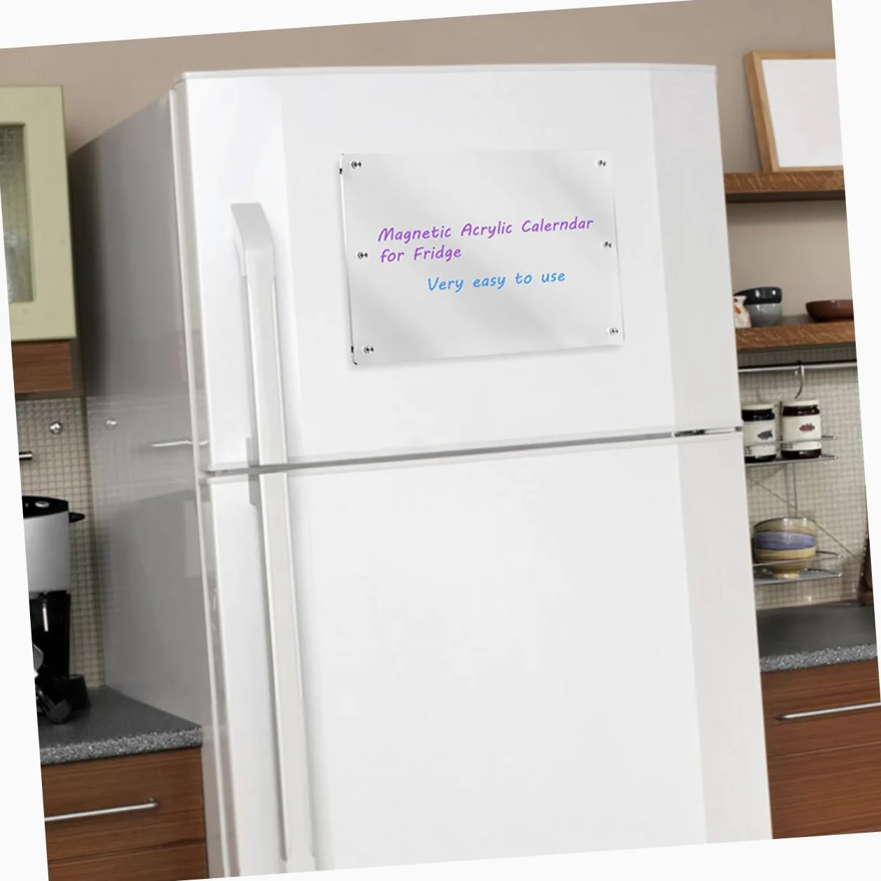 Lavagna Cancellabile a Secco Magnetica per Frigorifero 2 Pezzi | Acrilico e Magnete, Facile da Pulire, Uso Pratico e Creativo, per Insegnanti e Studenti