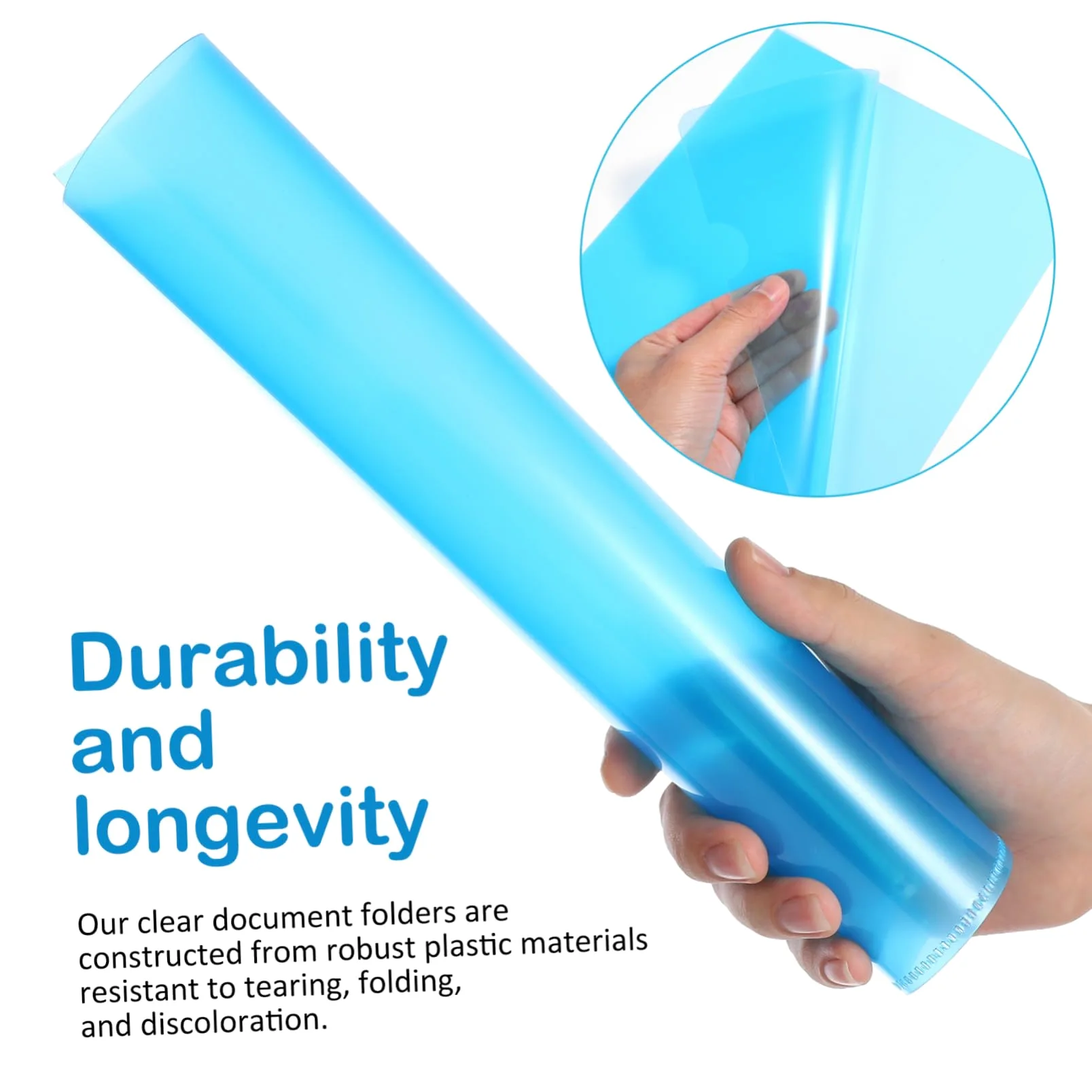 16pezzi Cartelline Trasparenti Shape Folders Colorati Per Documenti Per Ufficio e Scuola Resistente e Multifunzionale