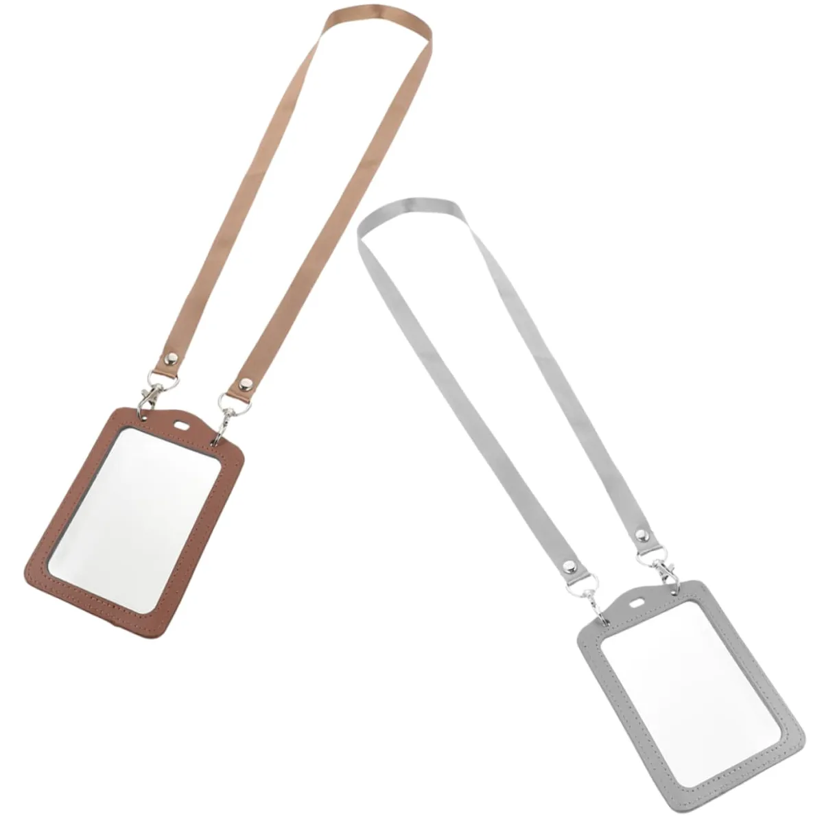 Operitacx 6pezzi Portabadge Trasparente Con Lanyard Di Custodie Per Tessere Con Design Doppio Faccia Per Carte Di Identità Biglietti Da Visita e Postcard