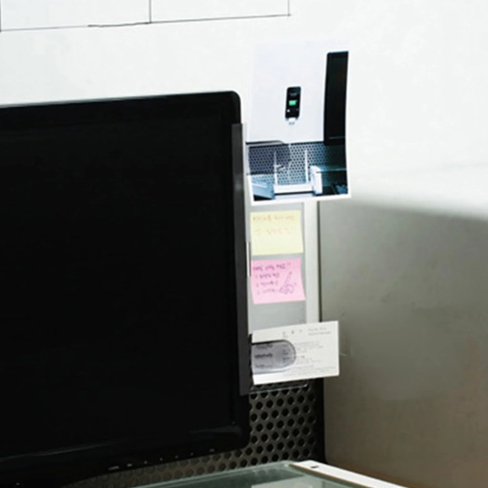 Samuliy Clip porta documenti adesivo per monitor scrivania computer