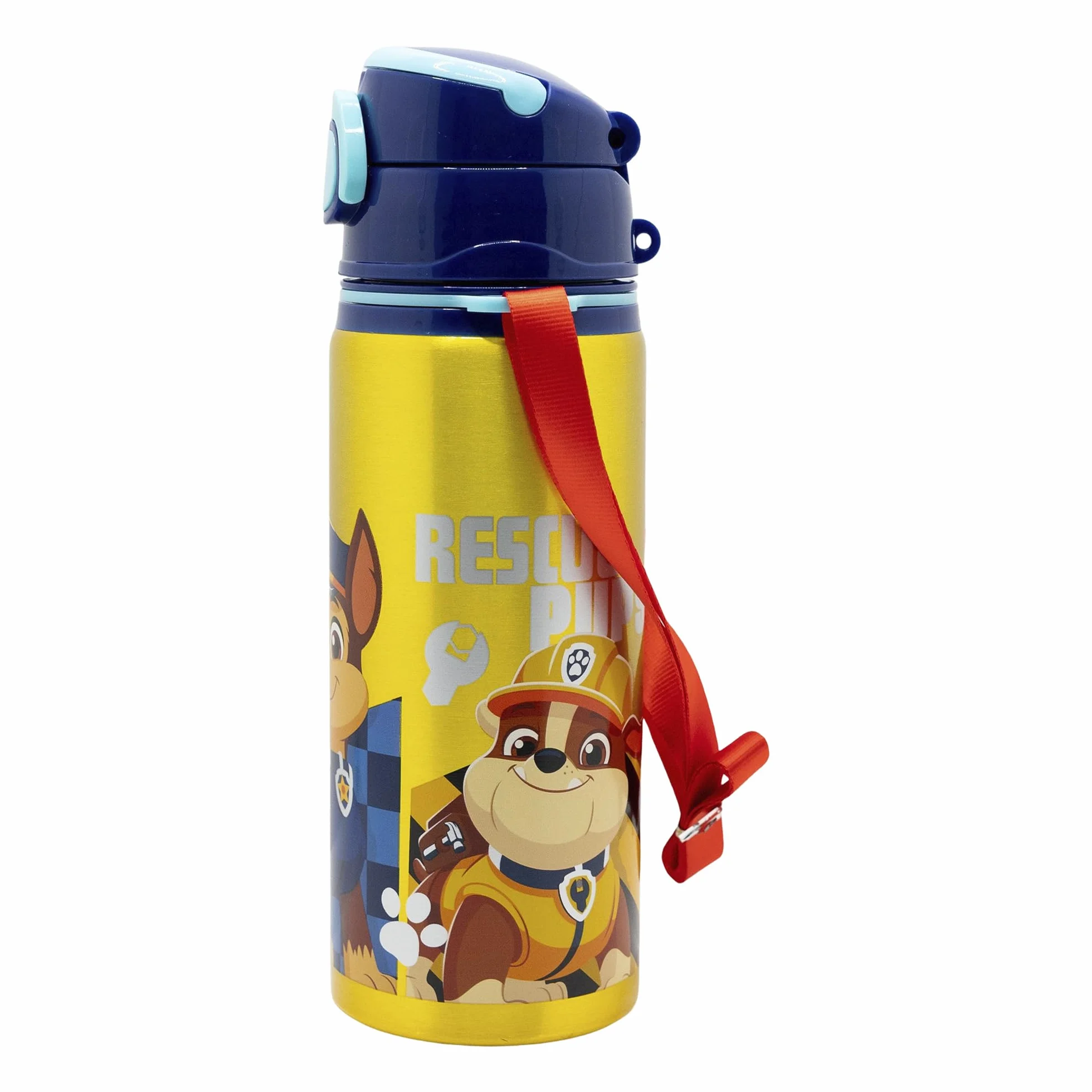 Bottiglia Riutilizzabile in Alluminio con Tracolla 730 ml Paw Patrol Boy Rescue Pups