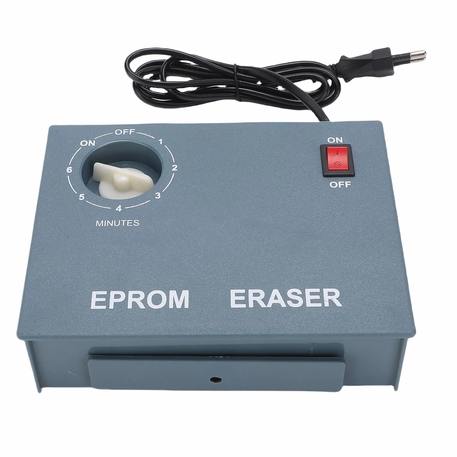 Gomma EPROM Macchina per Cancellare Chip a Semiconduttore con Timer Meccanico da 60 Minuti Spina Europea per la Conservazione e il Recupero dei Dati (Spina europea)
