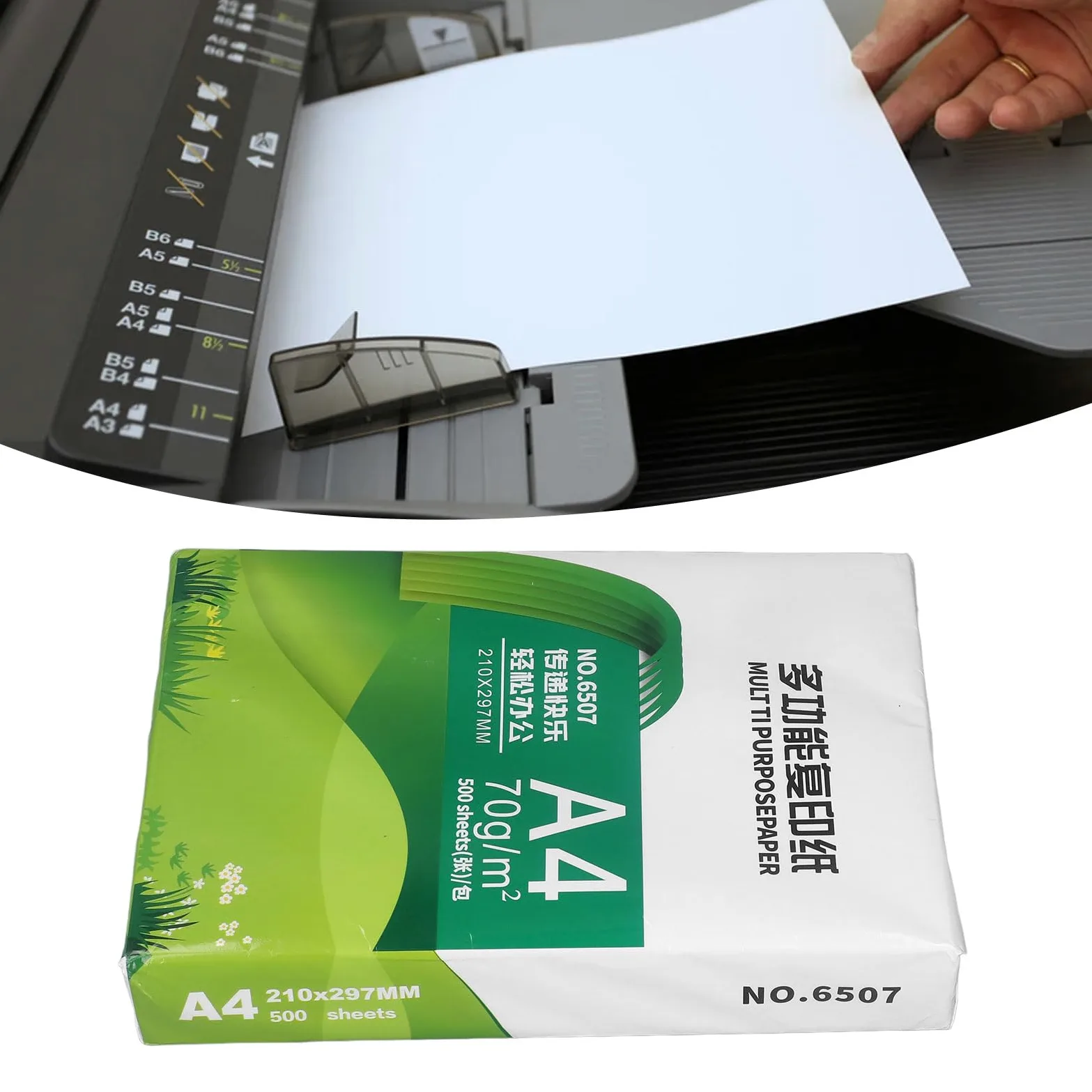 Tonysa A4 Copy Paper 500 Sheets, Wood Pulp Quality | Bianco , buona elasticità, assorbimento dell\'inchiostro, ideale per la casa, gli scenari d\'ufficio