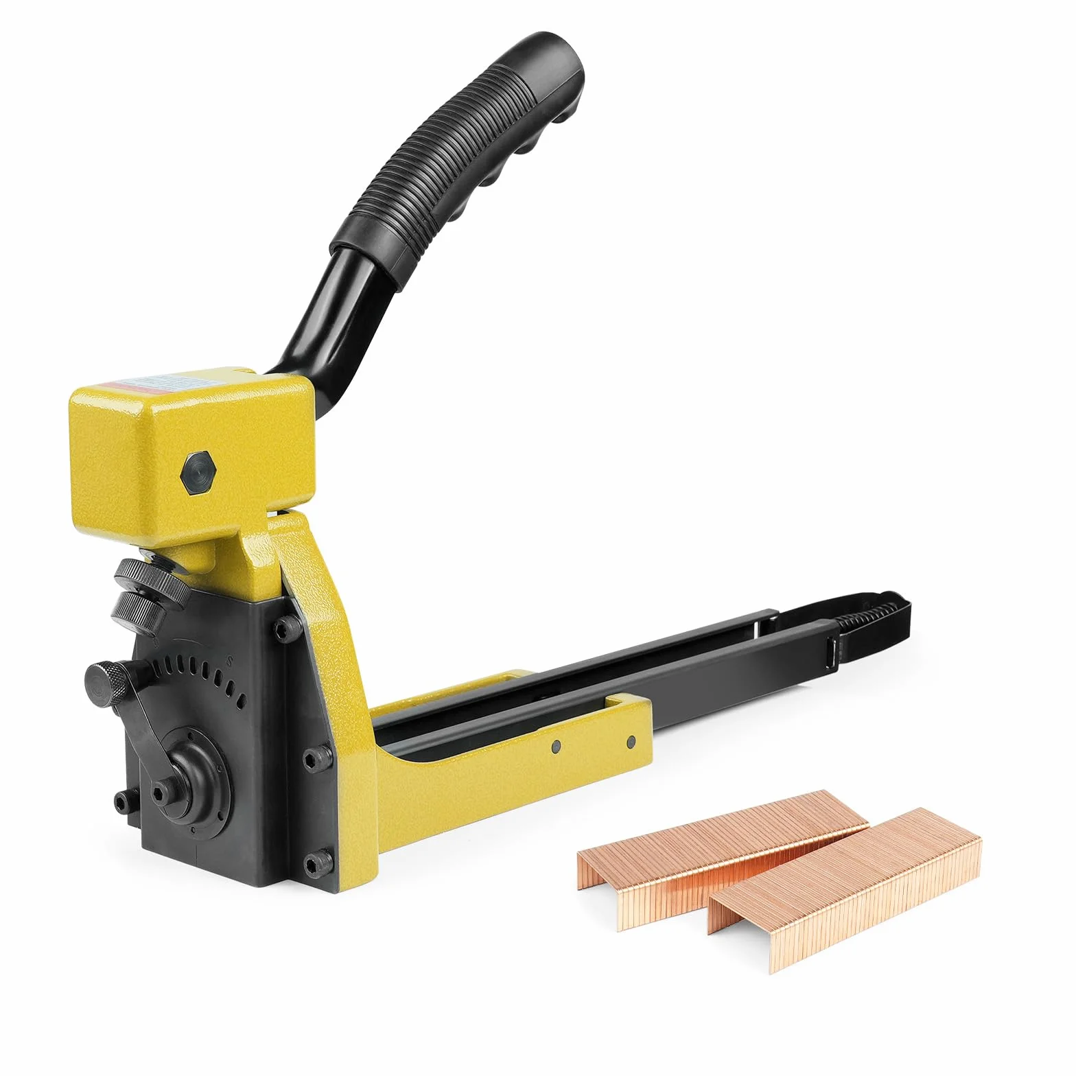 HB3518 Cucitrice manuale per la chiusura dei cartoni con estrattore di graffe, calibro 16, corona 34,7 mm, macchina per il fissaggio di scatole di cartone per la piegatura