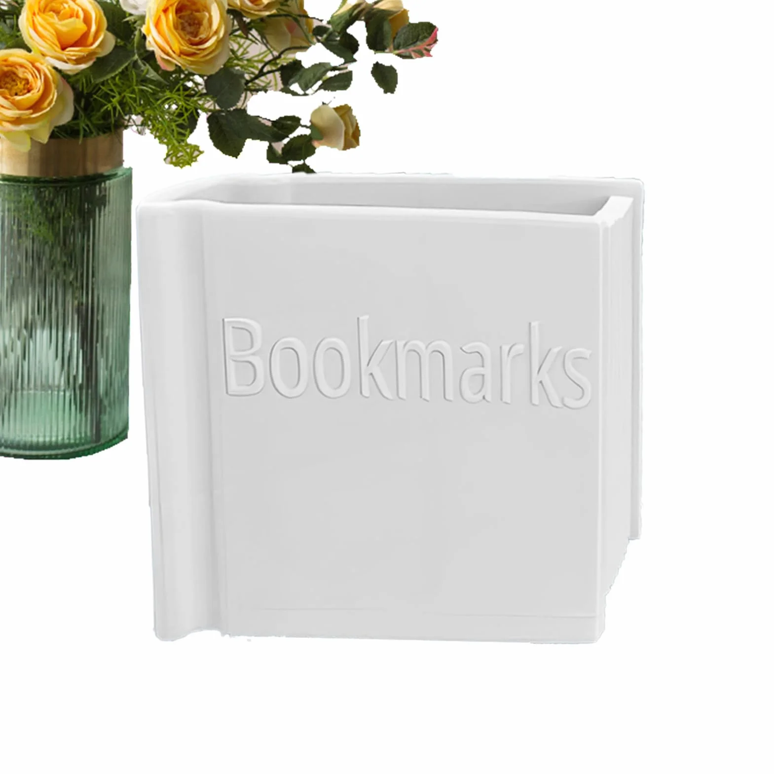 Espositore per Segnalibri Porta Pennelli da Scrivania Stampa 3D a Forma di Libro